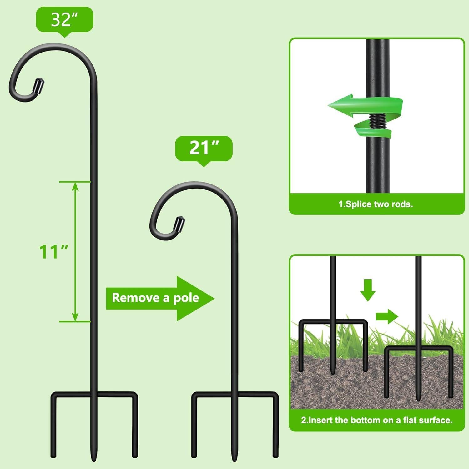 Gancho de Pastor Ajustable 81 cm FEED GARDEN - 2 Paquetes
