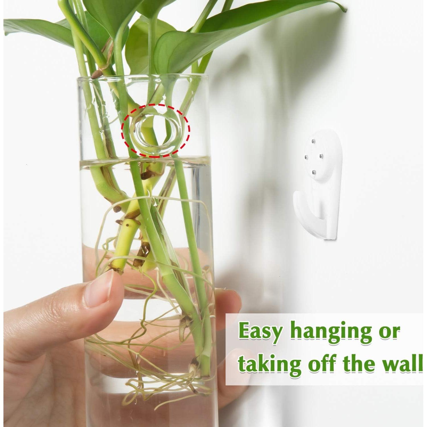 Paquete de 4 Macetas de Vidrio Vumdua 15 cm para Plantas