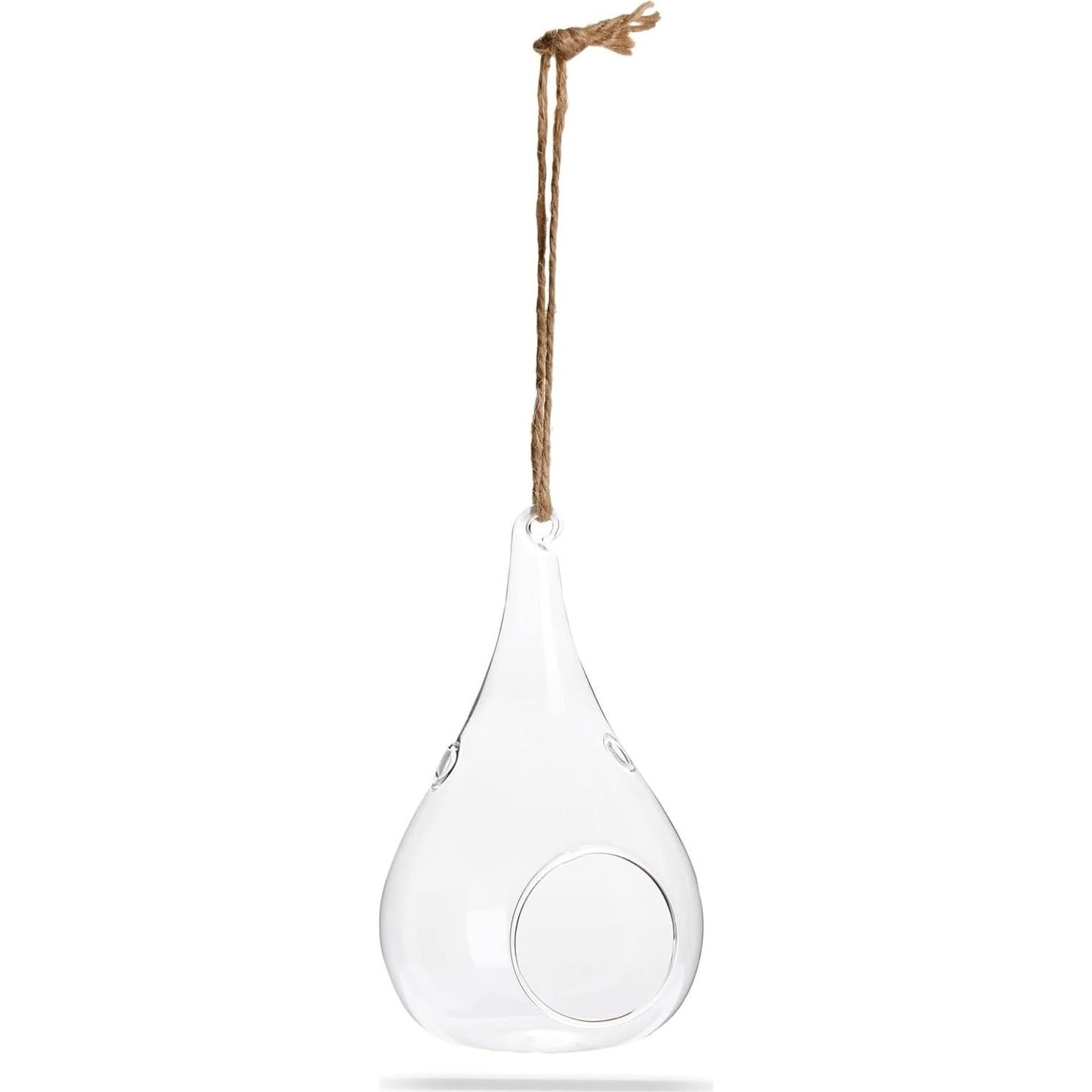 Terrario de vidrio colgante Juvale - 5 piezas 7.6x14 cm