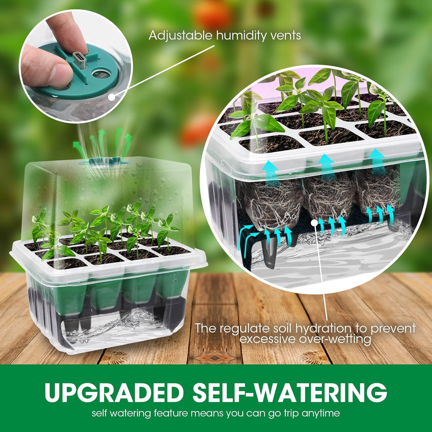 Bandeja de Inicio de Semillas Autorriego MQUPIN 60 Celdas