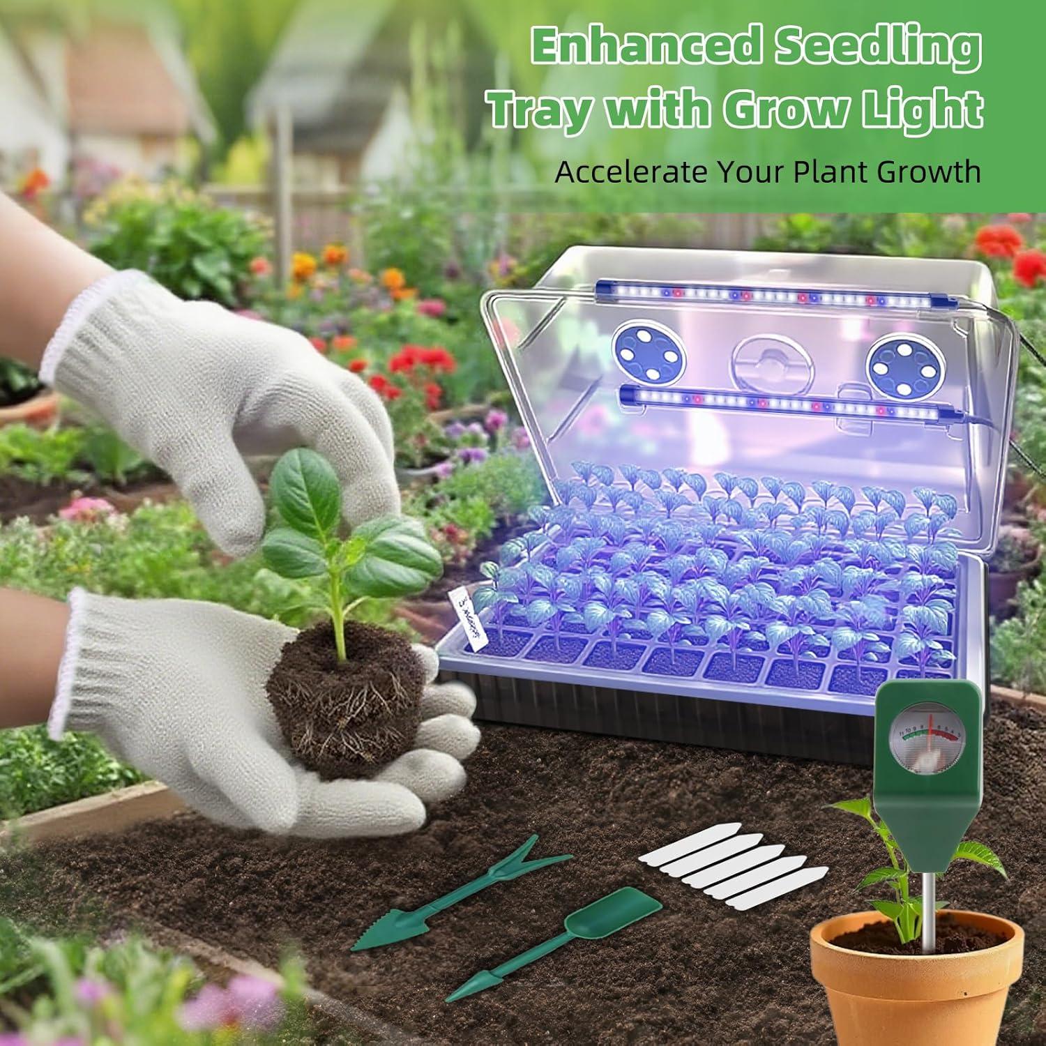 Kit de Inicio de Semillas Autorriego Terronix 120 Celdas