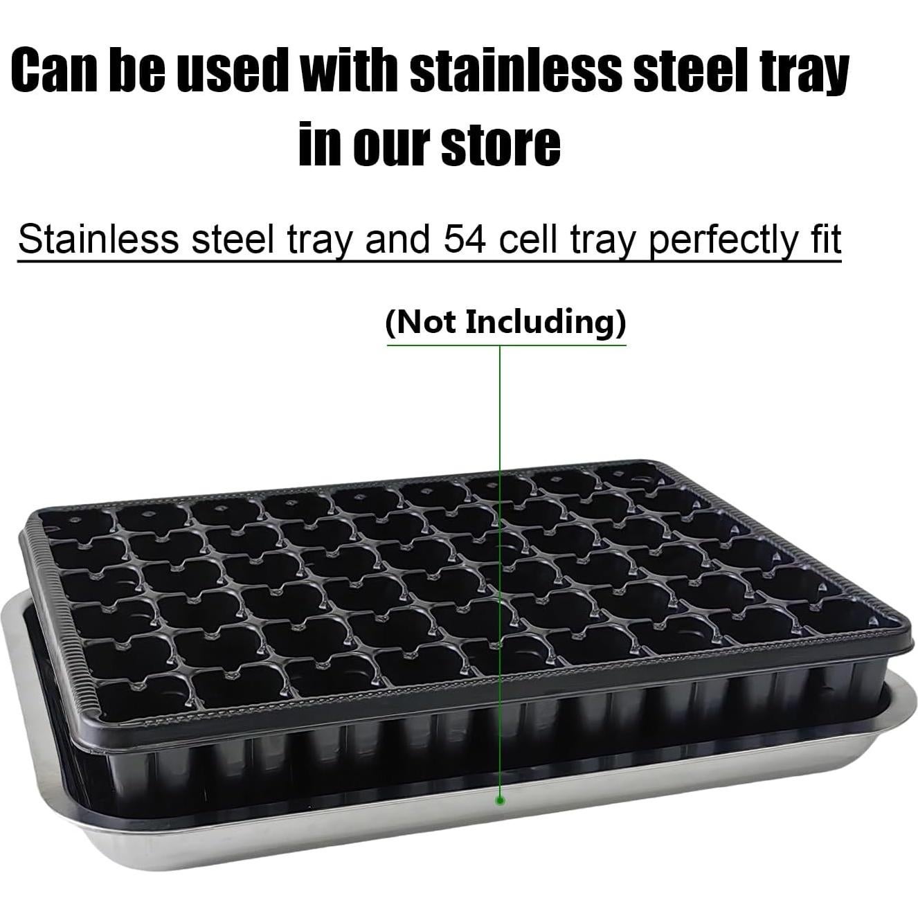 Bandeja de Inicio de Semillas 54 Celdas RooTrimmer 5 Piezas