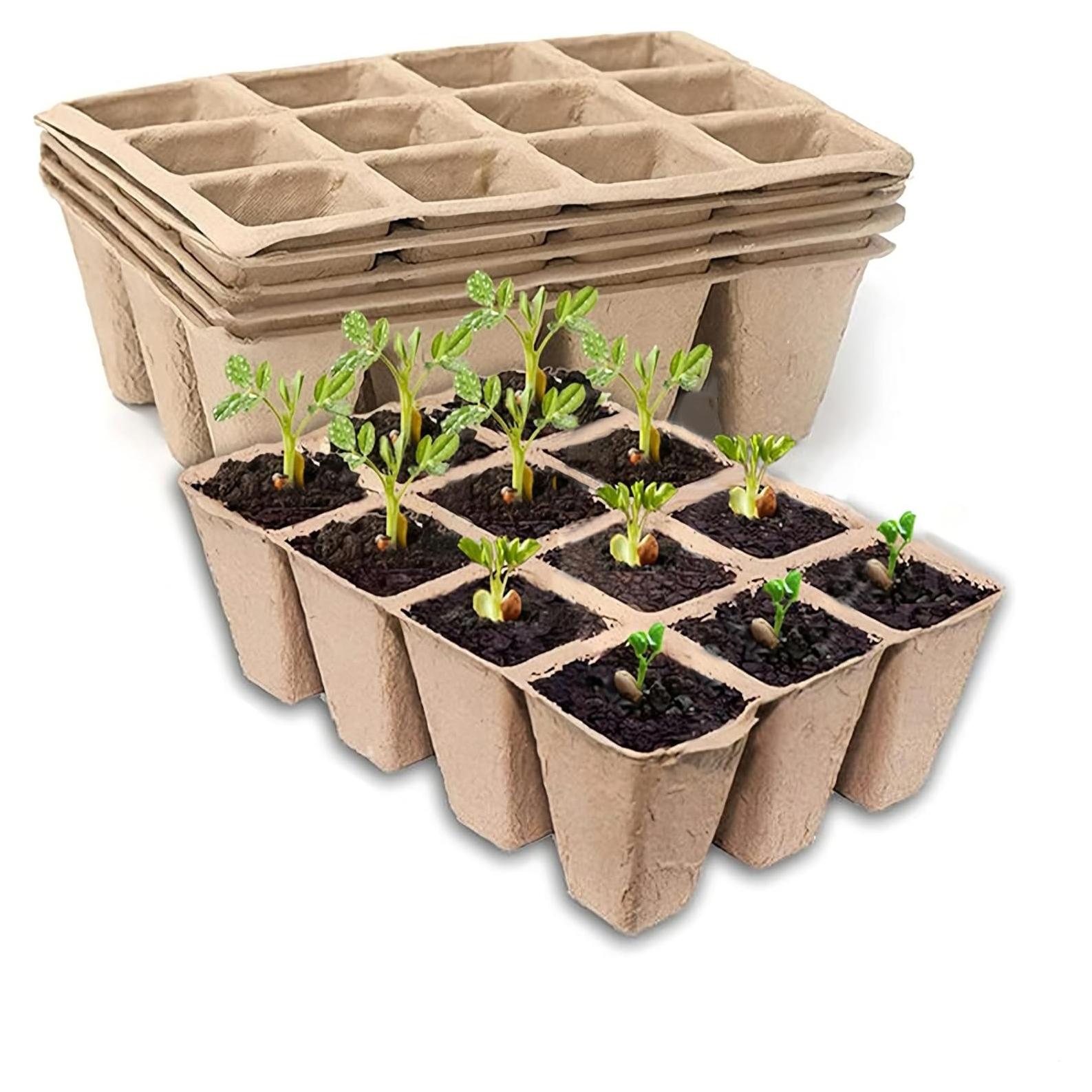 Bandejas Biodegradables para Plántulas YFANITI - 60 Celdas