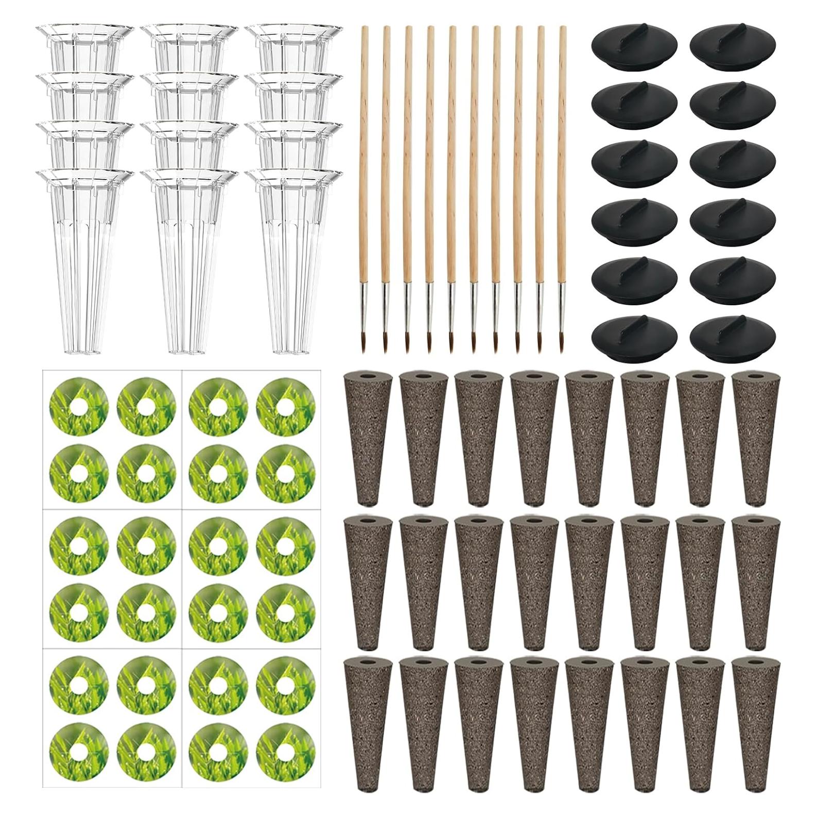 Kit de Jardinería Hidropónica Haovegfloer 82 Piezas para Interior