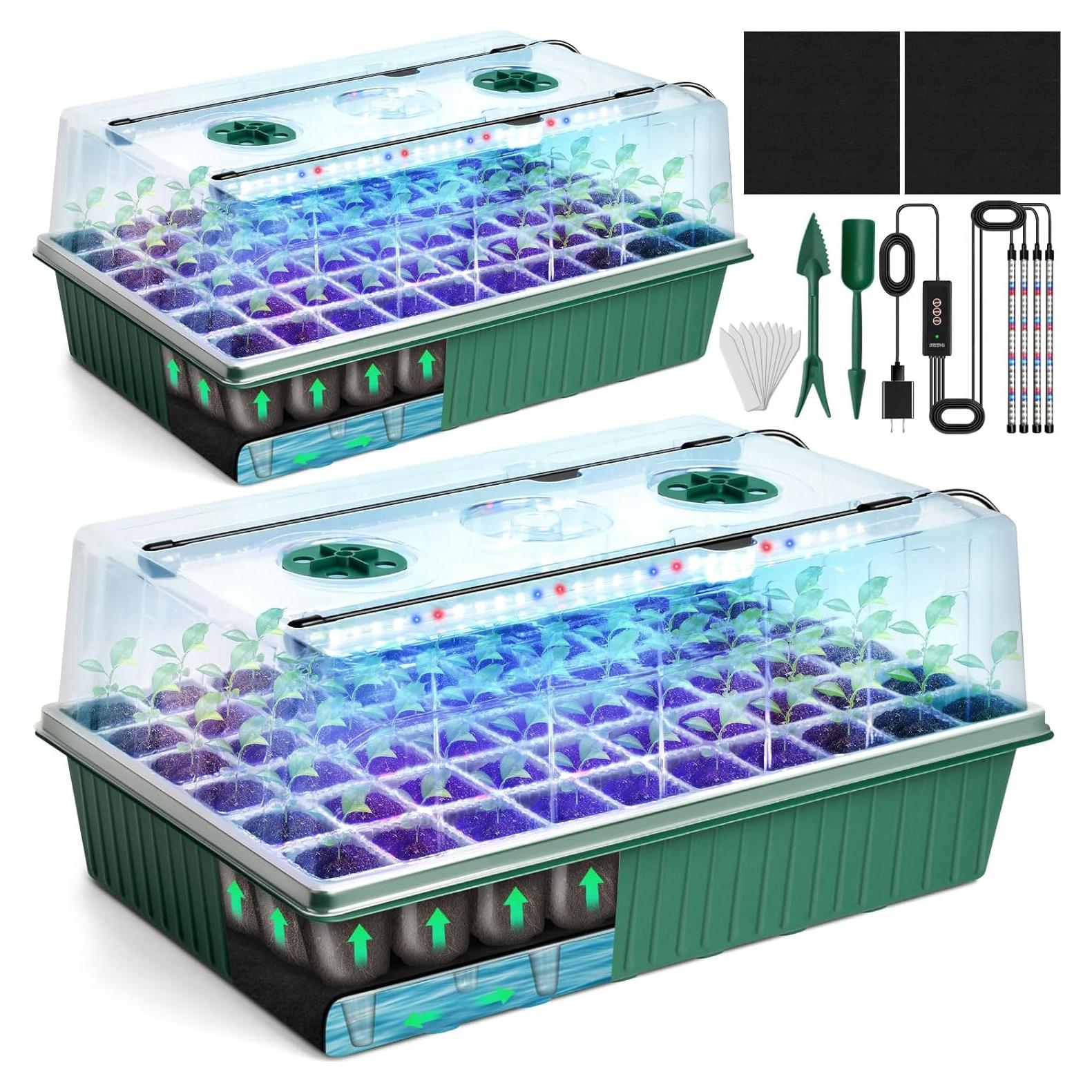 Bandeja de Inicio de Semillas SZSJA Autorriego 120 Celdas