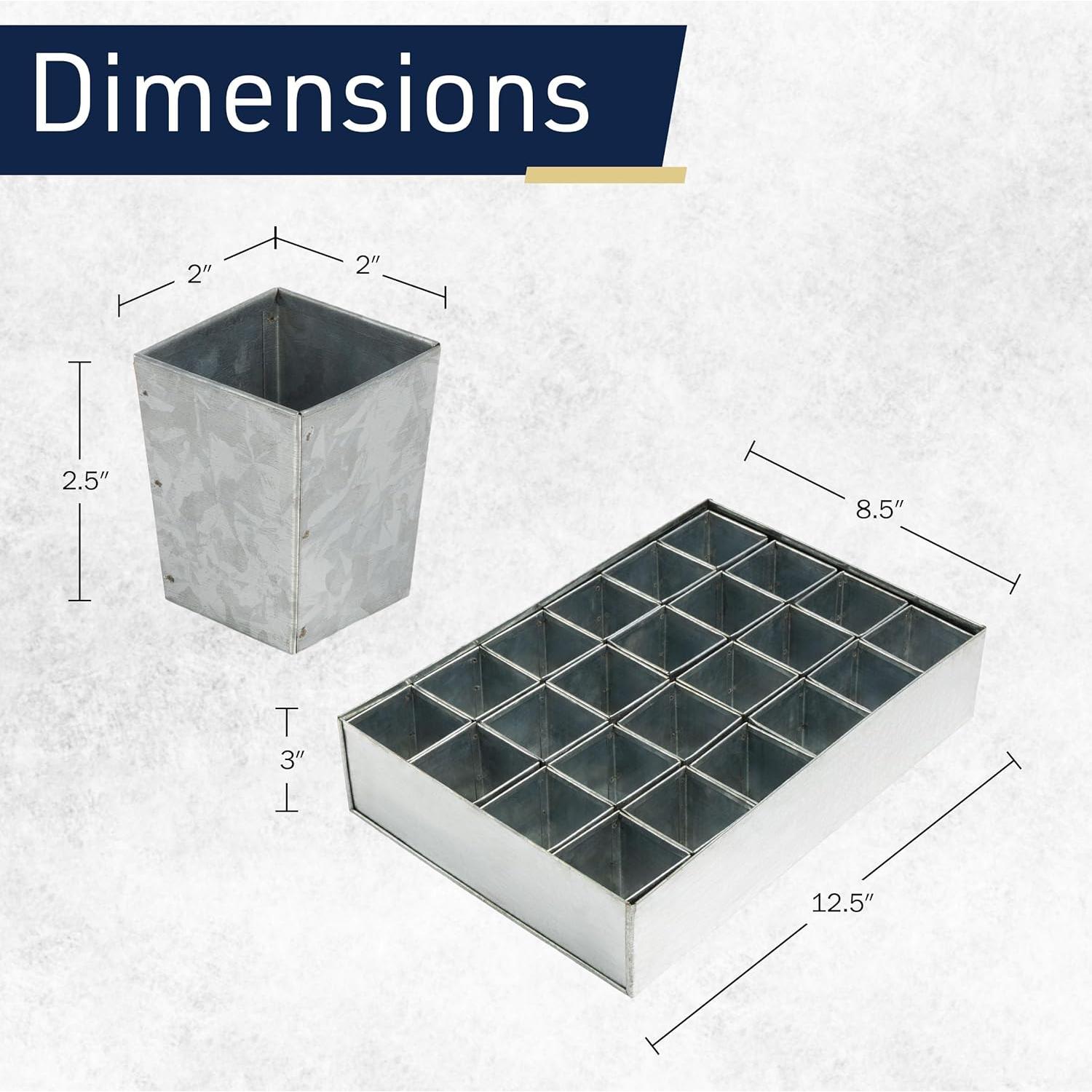 Bandeja de Germinación de Semillas Kings County Tools 24 Macetas