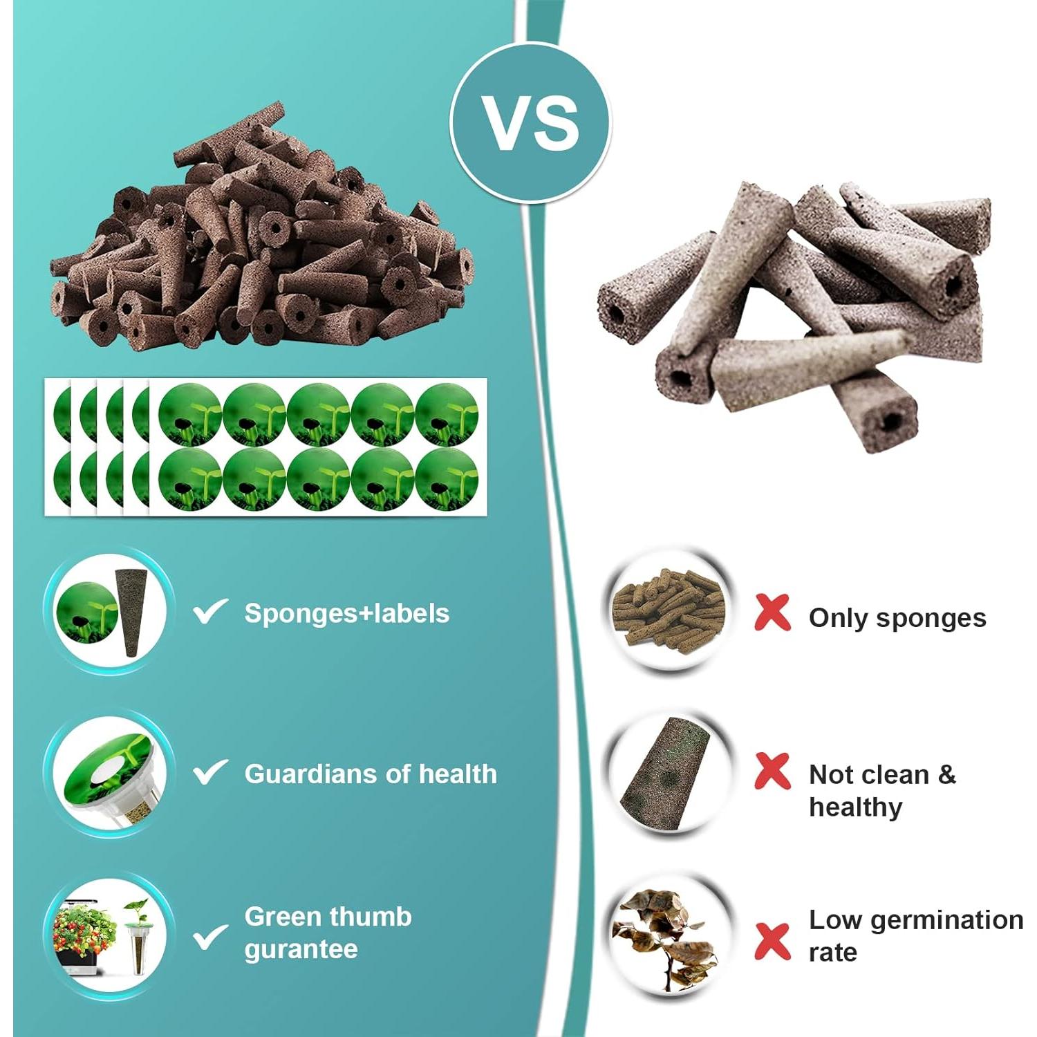 Kit de 100 cápsulas de semillas Haligo para hidroponía