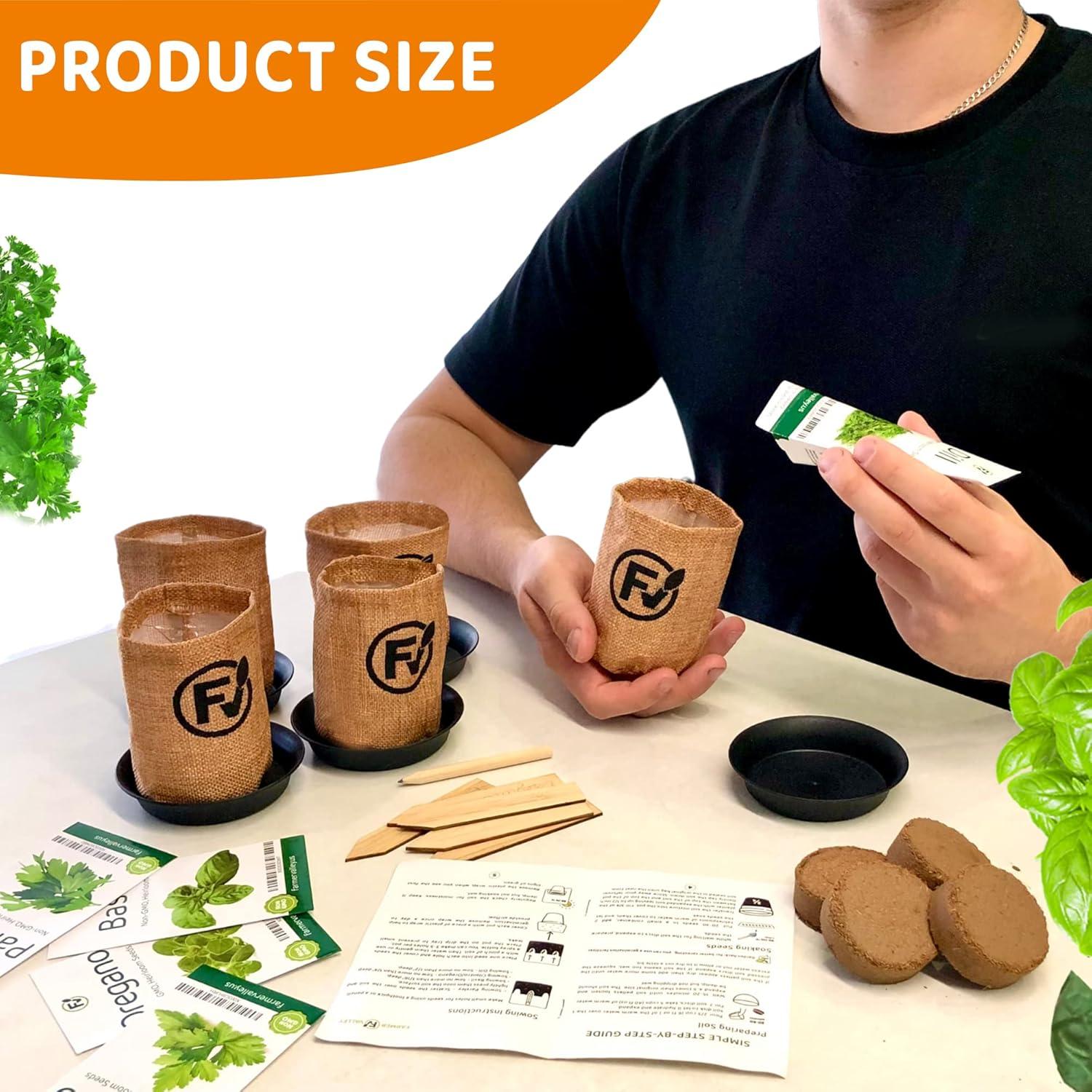 Kit de Inicio para Hierbas Medicinales FarmerValley - 5 Semillas