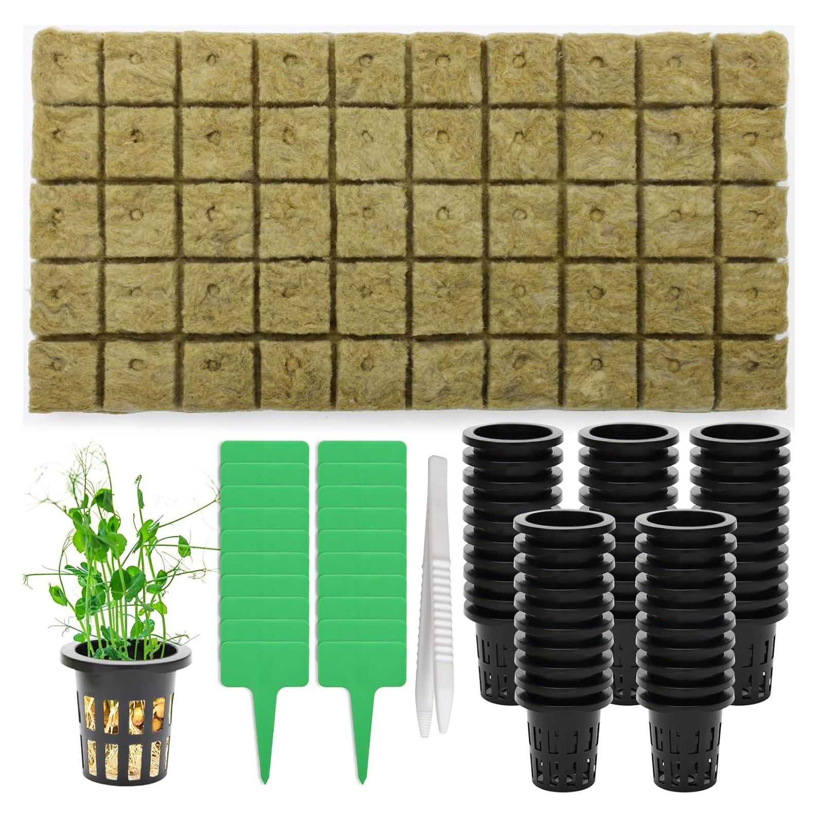 Set de Cubos de Plantación de Lana de Roca Windspeed 120 Pcs