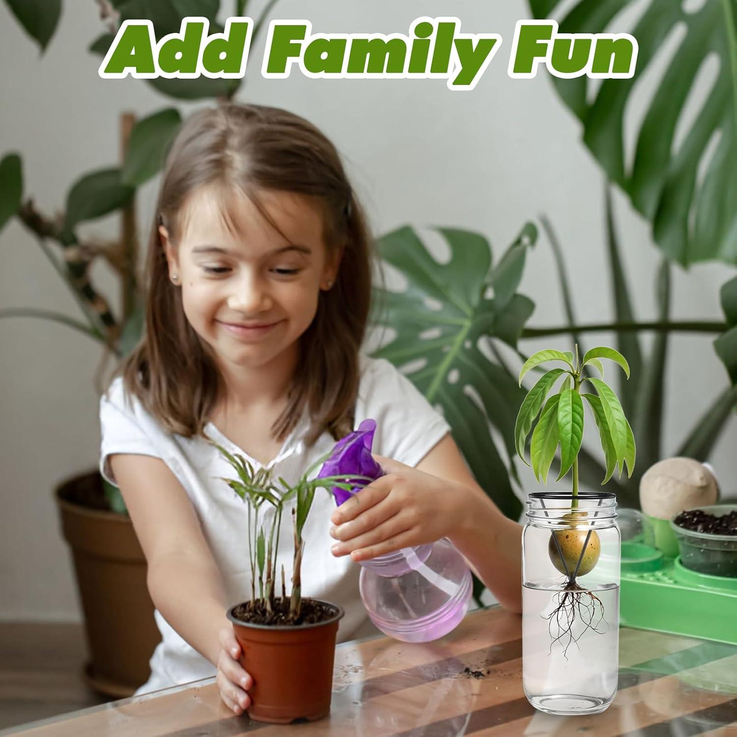 Kit de Crecimiento de Árbol de Aguacate Tyqour - 3 Piezas Soporte Metálico Triangular Negro