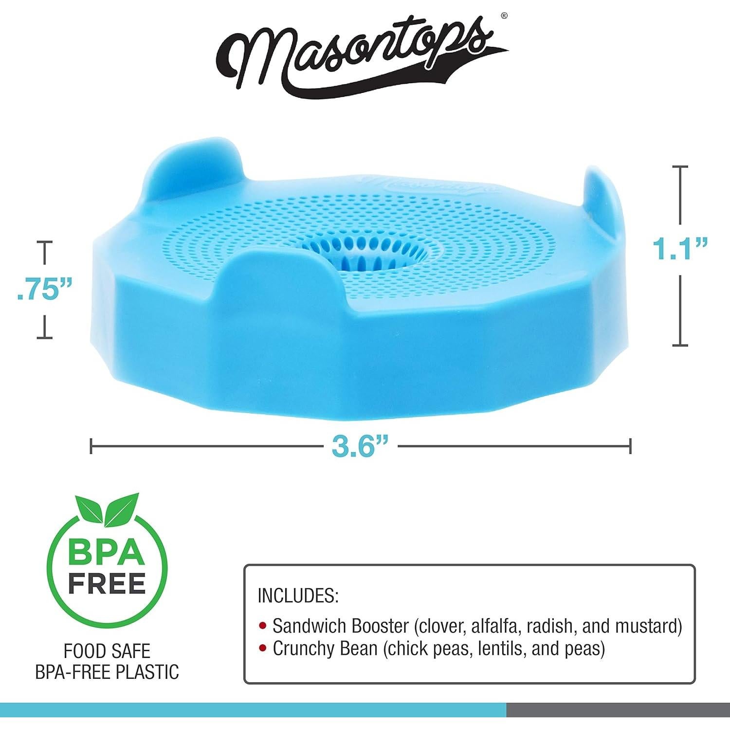 Kit de Germinación Masontops Bean Screen - 2 Tapas y Semillas