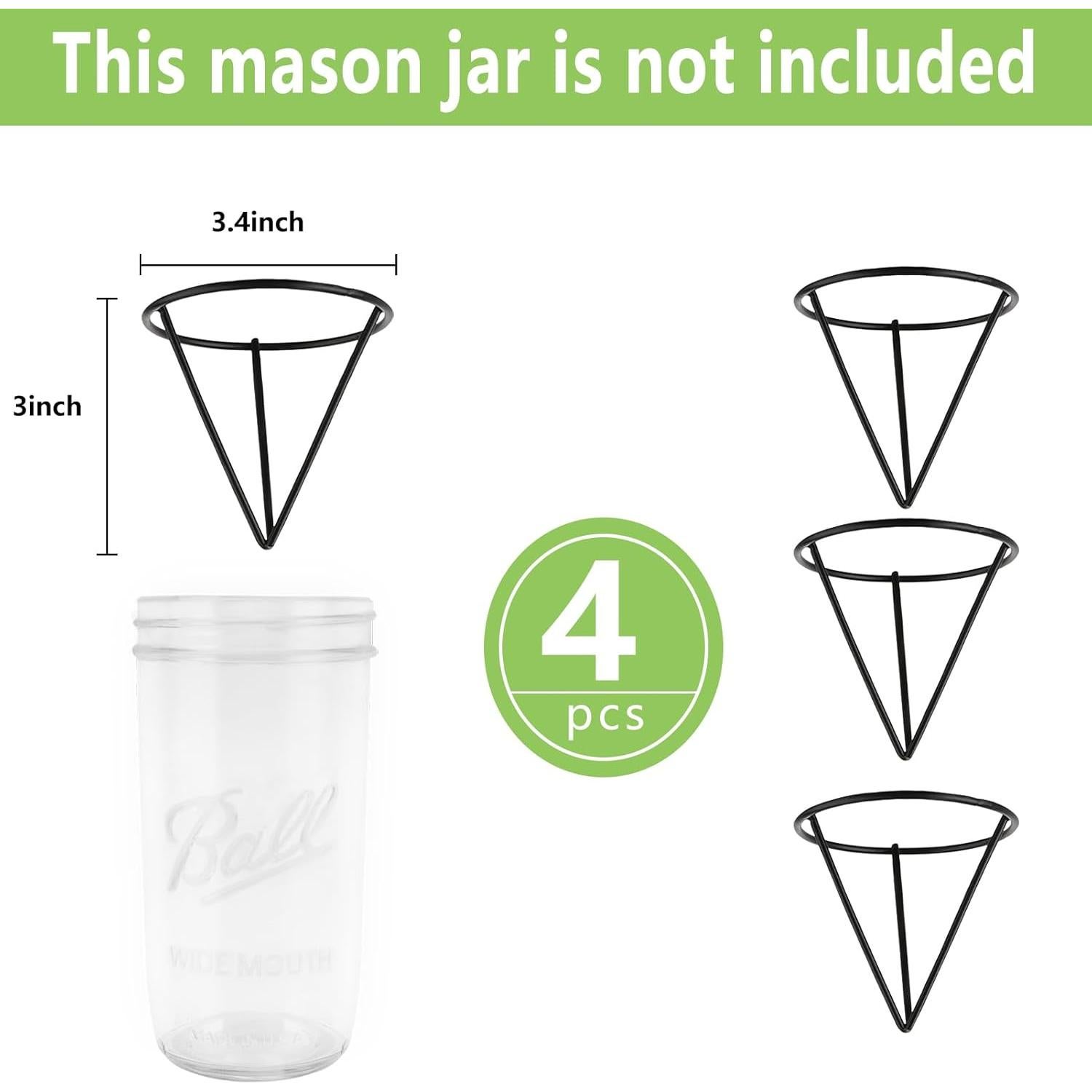 Soporte para Semillas de Aguacate Plus Trad - 4 Piezas para Tarro Mason