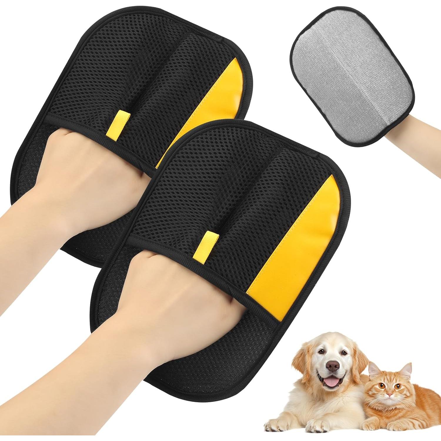 Guantes Electroestáticos para Eliminación de Pelo de Mascotas - 2 Piezas - 24 cm