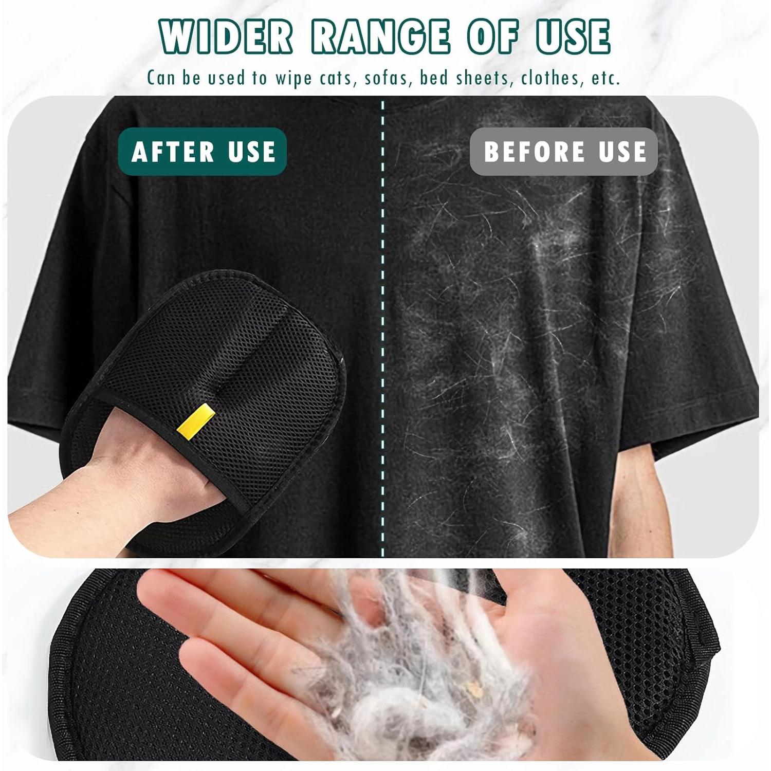 Guantes de Aseo Doble Cara Aerbee para Mascotas 22.5x16.6cm