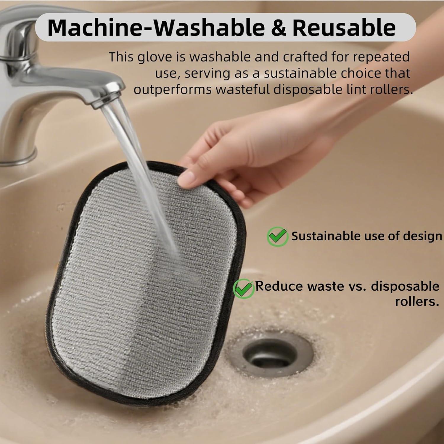 Guantes de Eliminación de Pelo de Mascotas Kiwiwoof 2 Pcs Amarillo