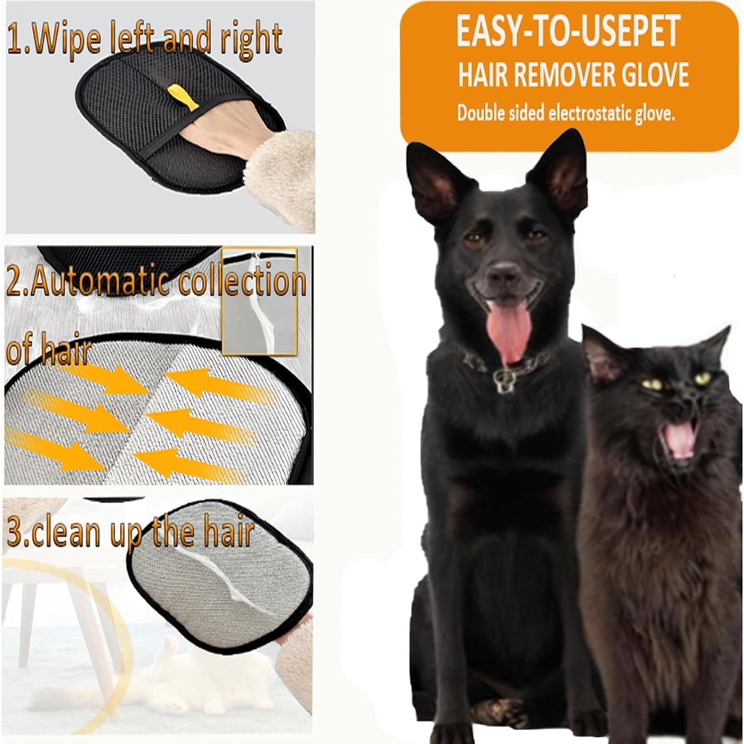 Guantes Reutilizables para Eliminar Pelo de Mascotas Babyye - 2 Pcs