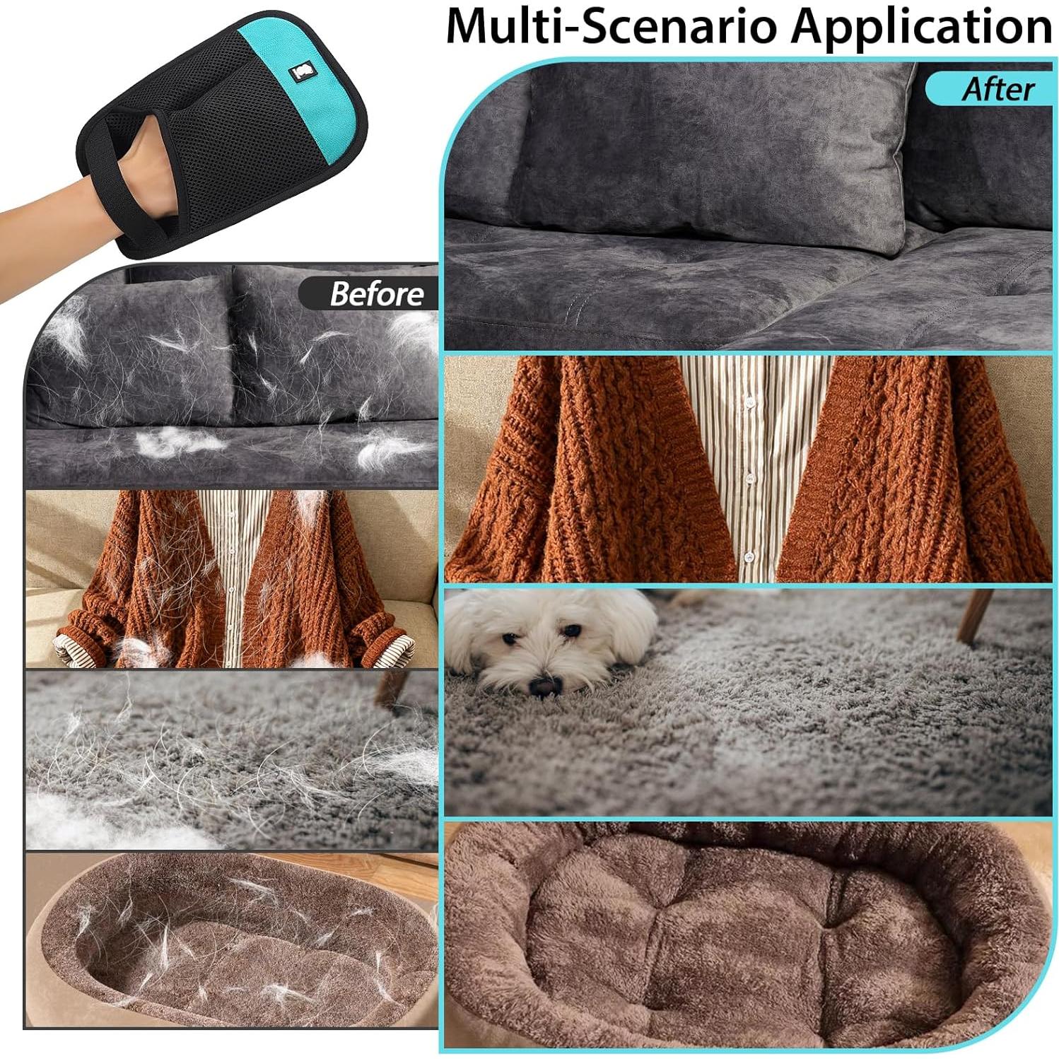 Guante Quitapelos Dotoner para Mascotas Reutilizable 24x19cm