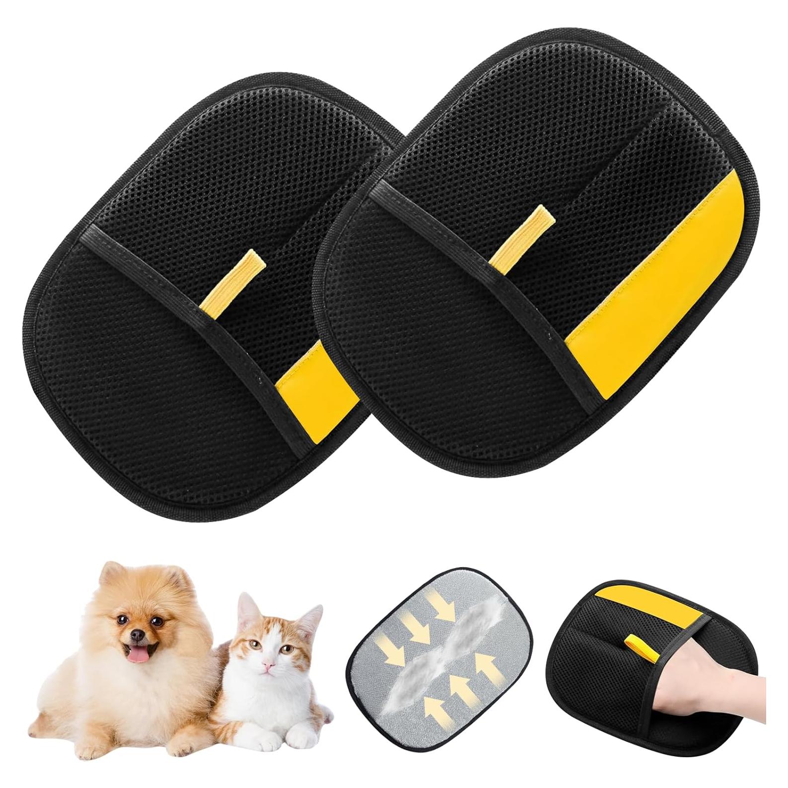 Guante de Aseo para Mascotas 2 Piezas - Eliminación Pelo Eficiente