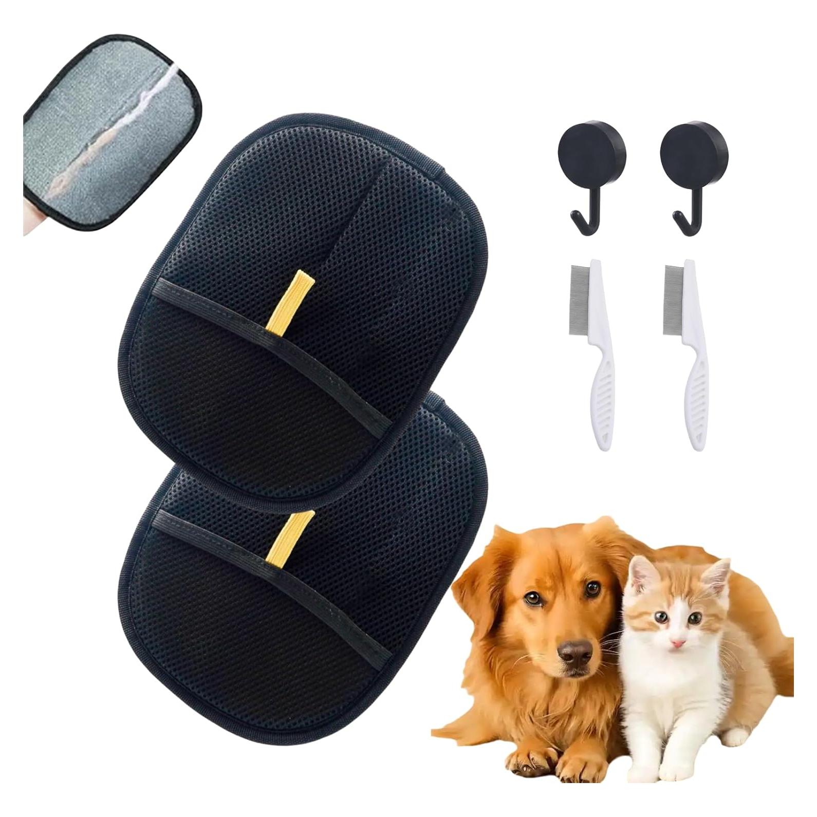 Guantes Electroestáticos OYXYIGOUCL para Remover Pelo de Mascotas - 2 Pcs