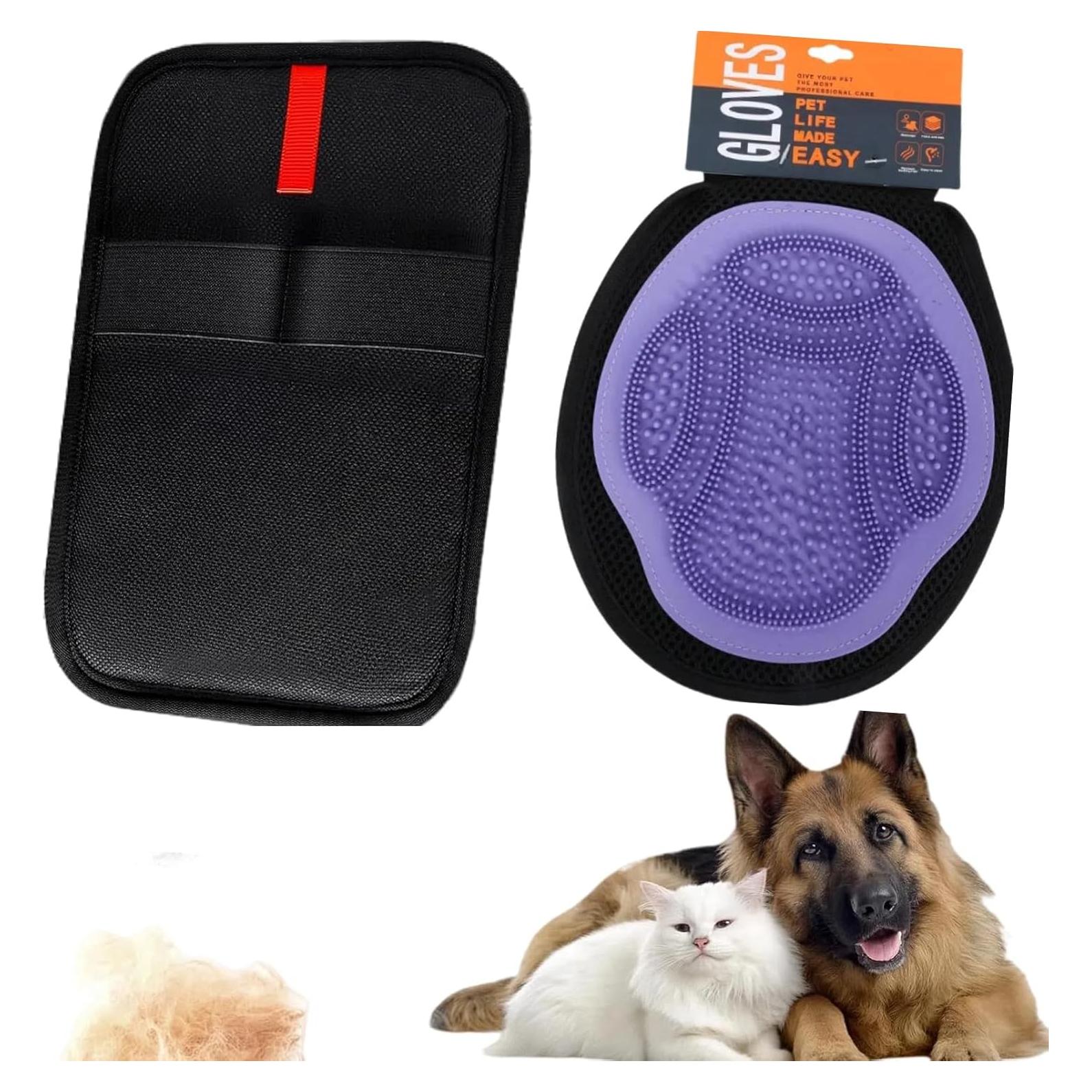 Guante Quitapelos de Mascotas Tobnased 2PC Ecológico 18.5x18cm