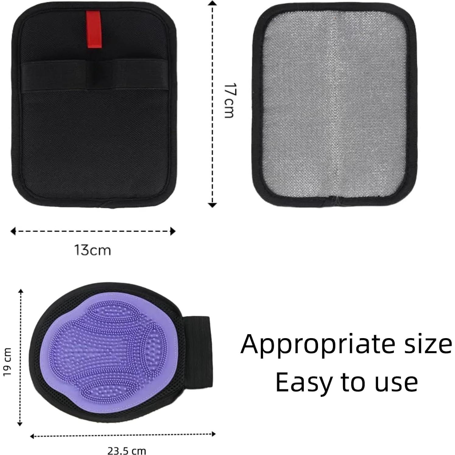 Guante Quitapelos de Mascotas Tobnased 2PC Ecológico 18.5x18cm