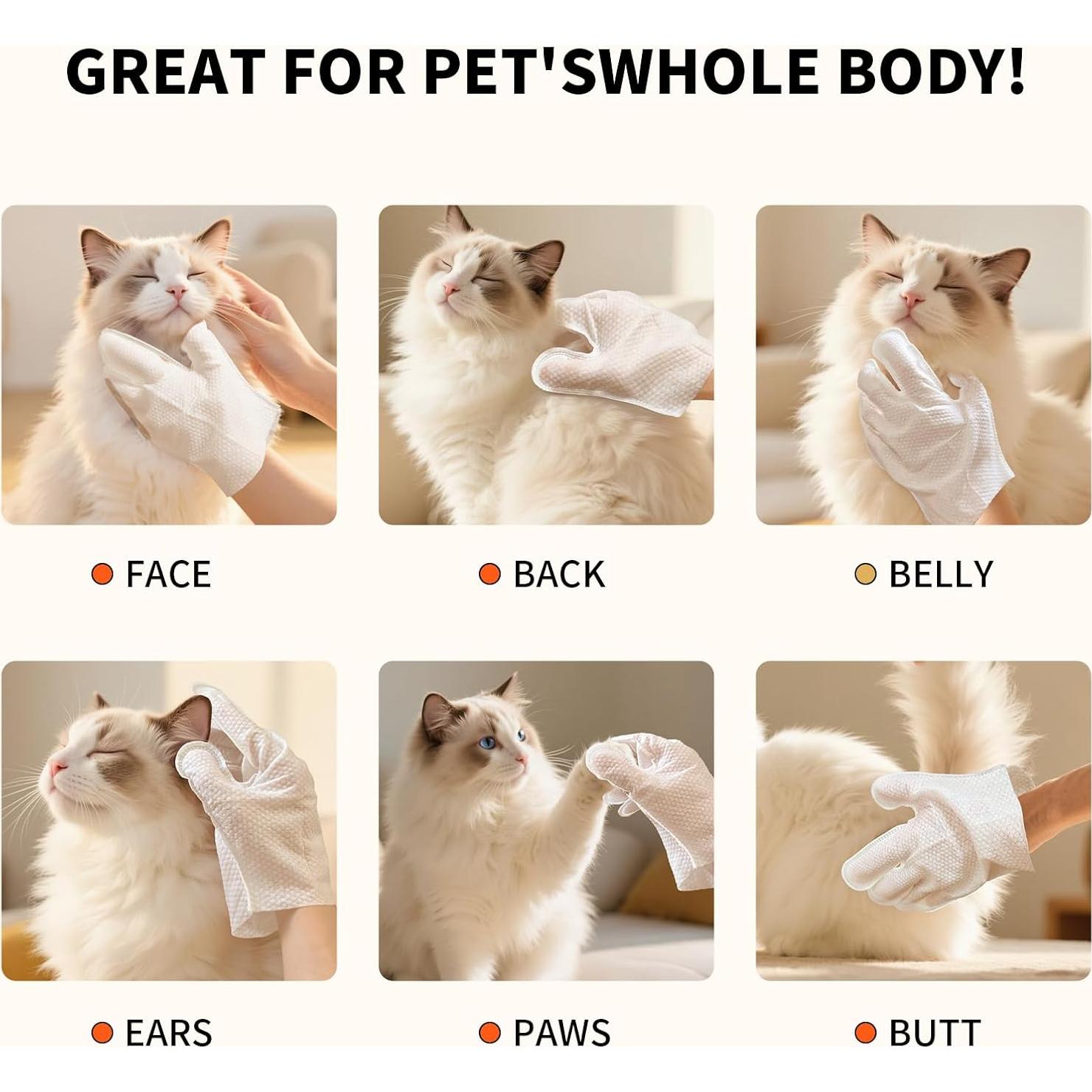 Toallitas Limpiadoras para Mascotas Wagsage 18 PCS Aloe Vera