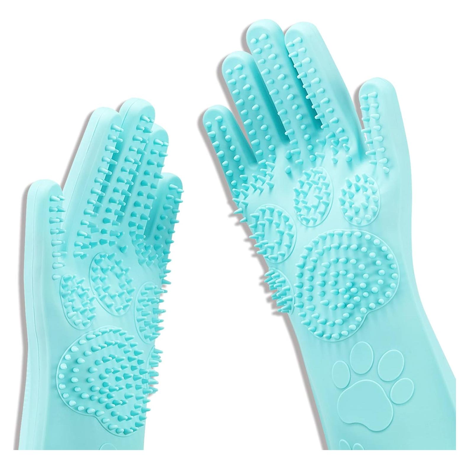 Guantes Mágicos de Silicona para Acicalar Mascotas Srtood
