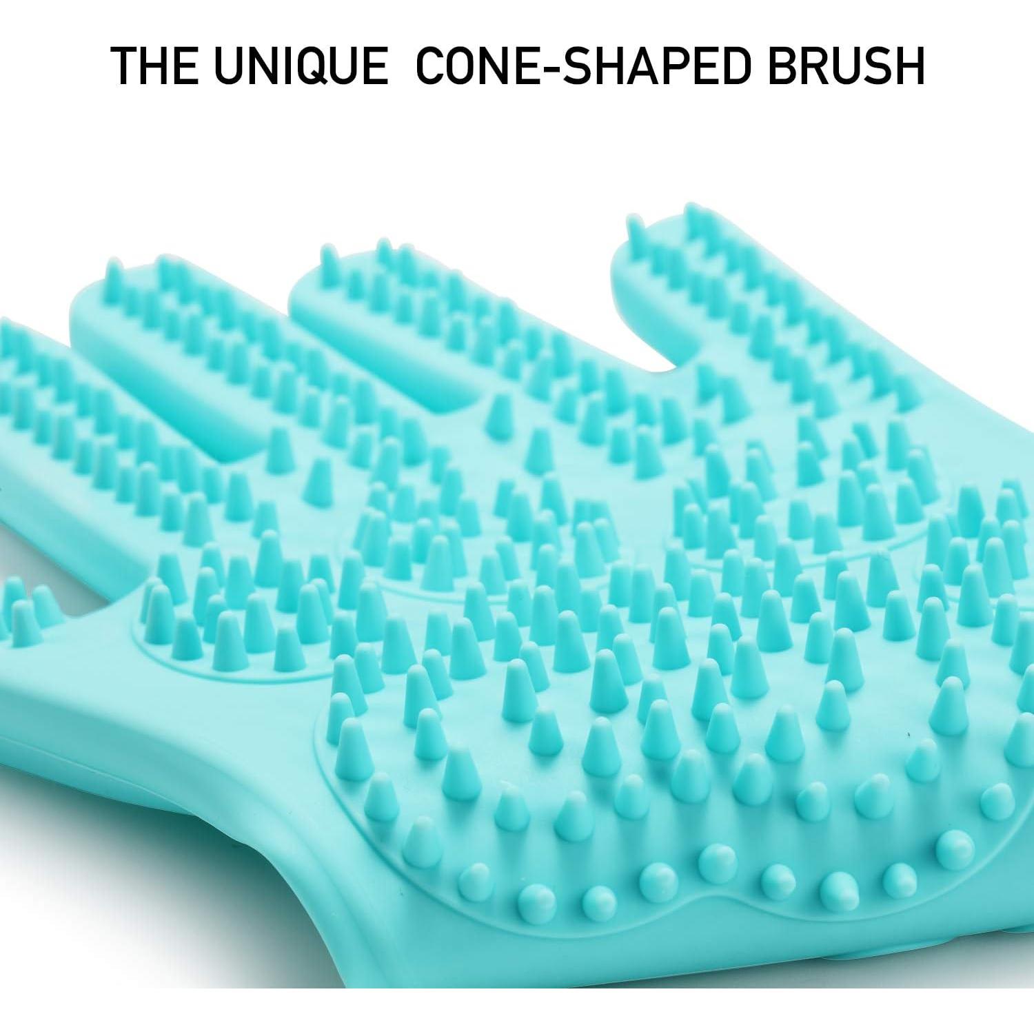 Guantes Mágicos de Silicona para Acicalar Mascotas Srtood