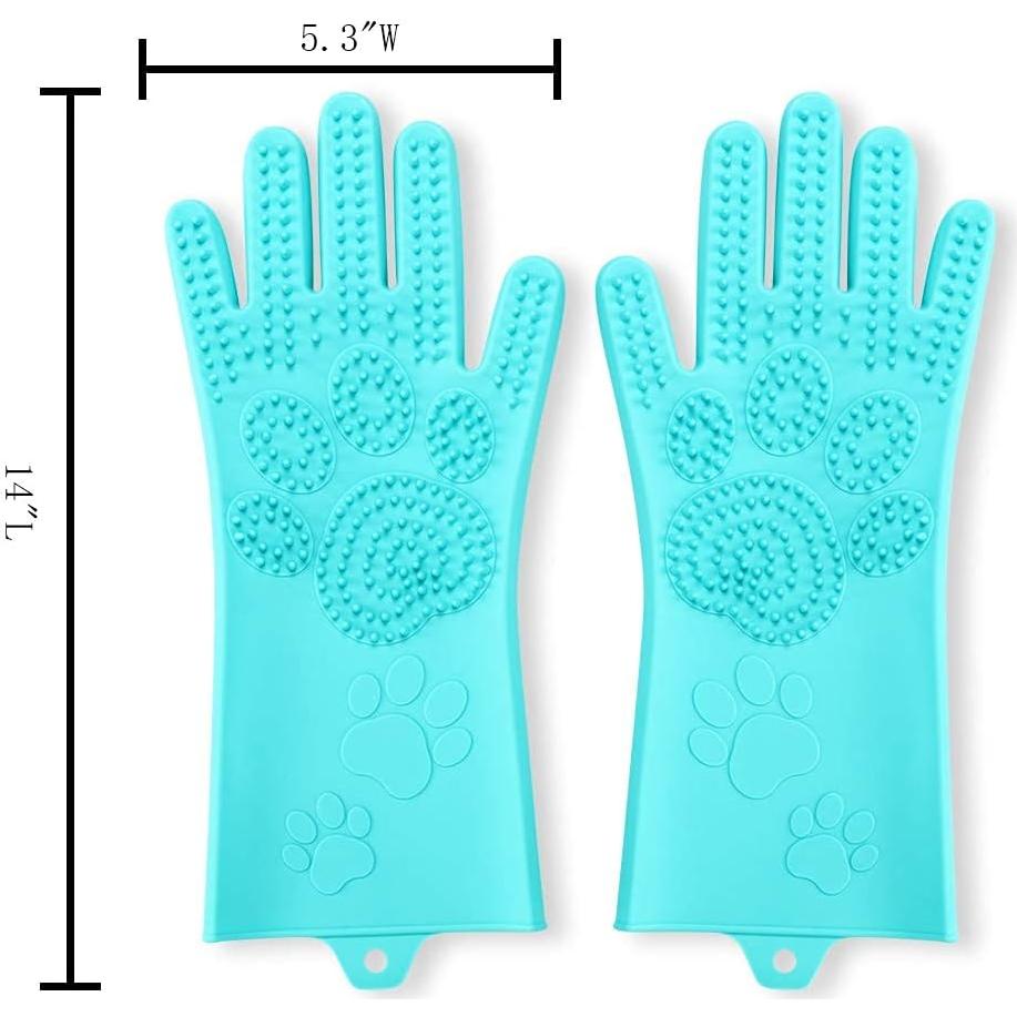 Guantes Mágicos de Silicona para Acicalar Mascotas Srtood