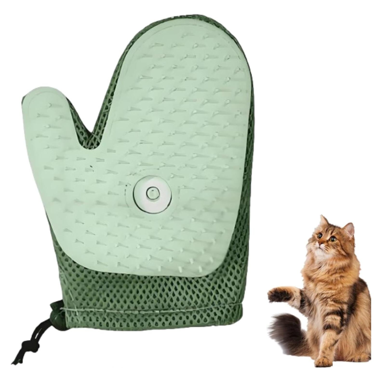 Guante de Acicalamiento para Mascotas Genérico 3 en 1 Verde