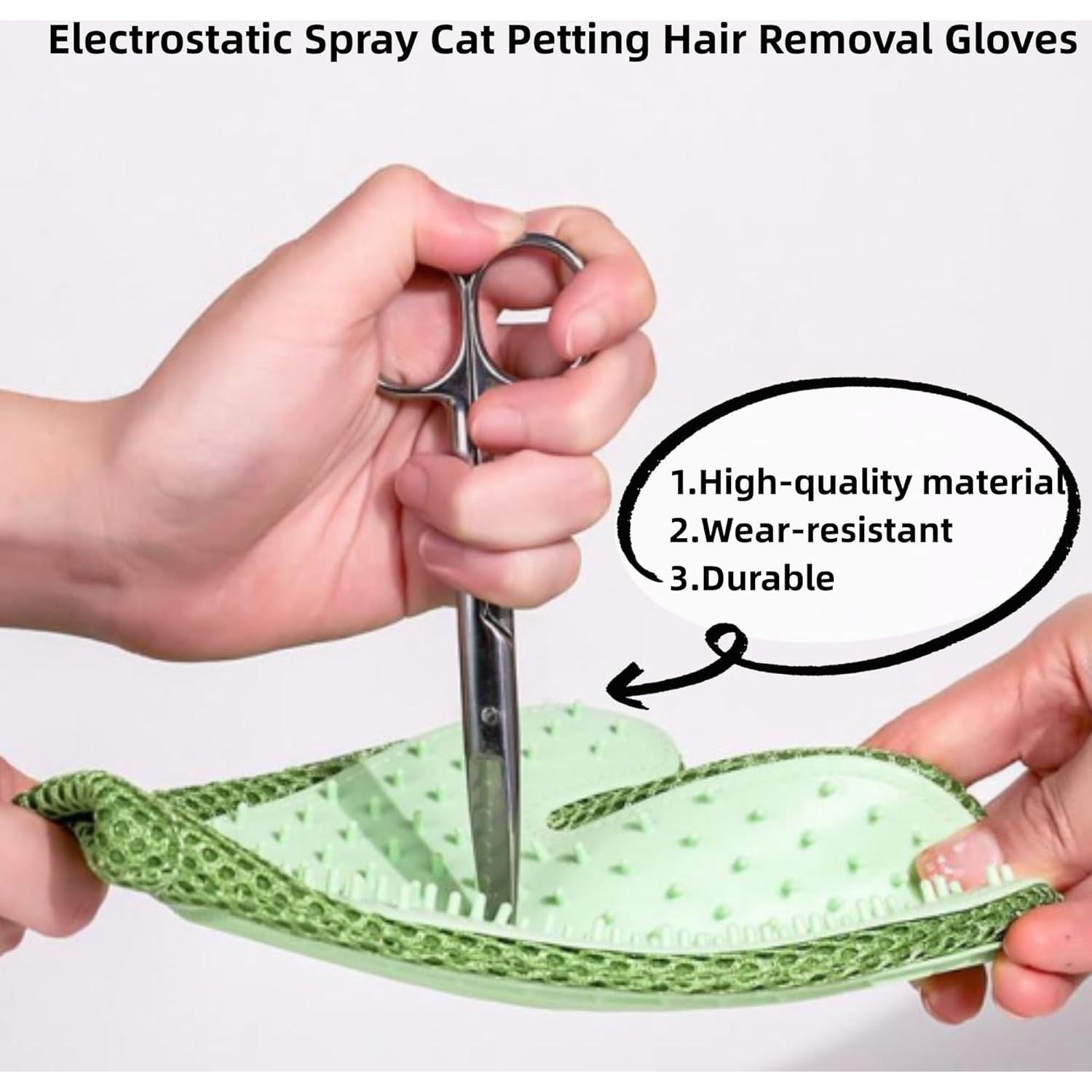 Guante de Acicalamiento para Mascotas Genérico 3 en 1 Verde