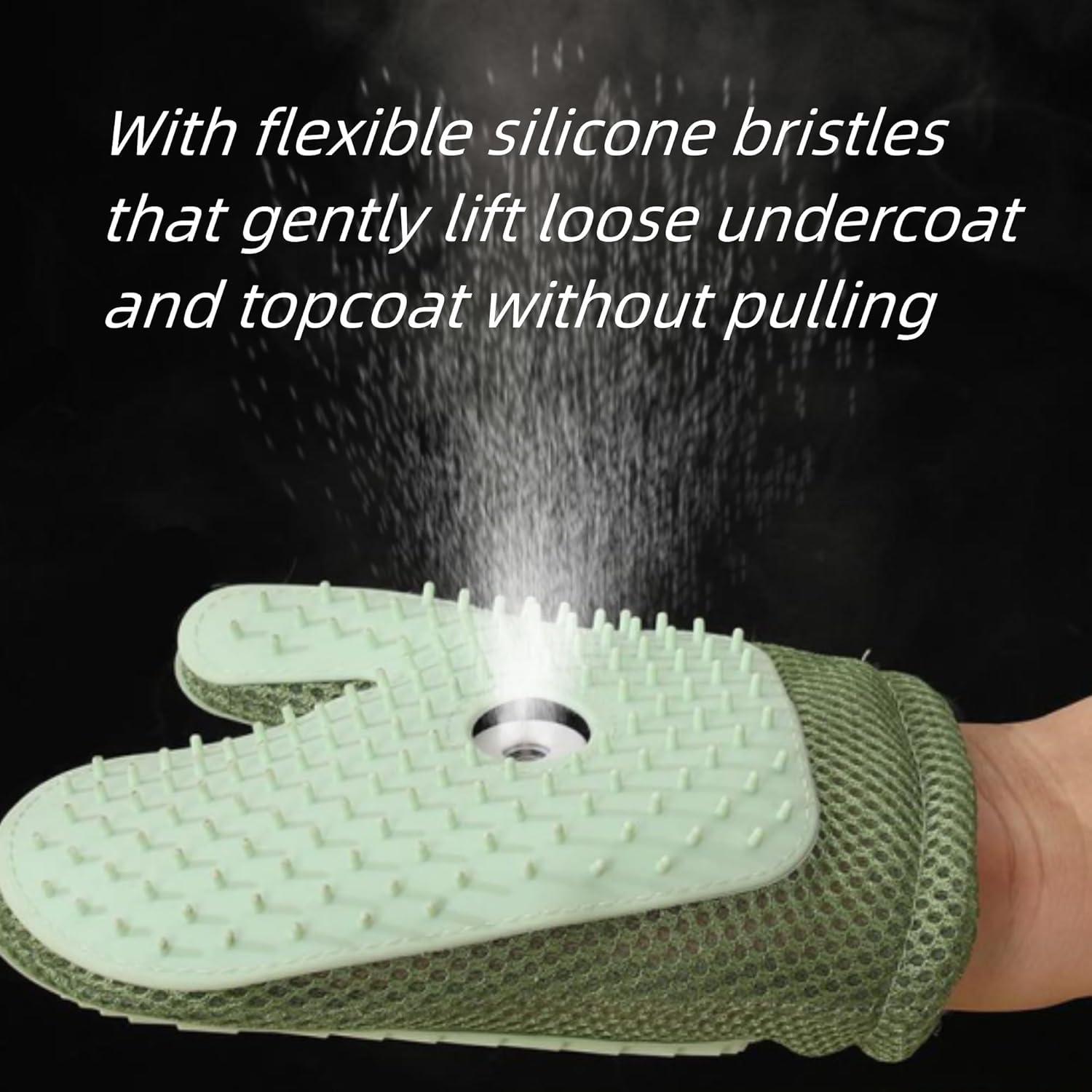 Guante de Acicalamiento para Mascotas Genérico 3 en 1 Verde