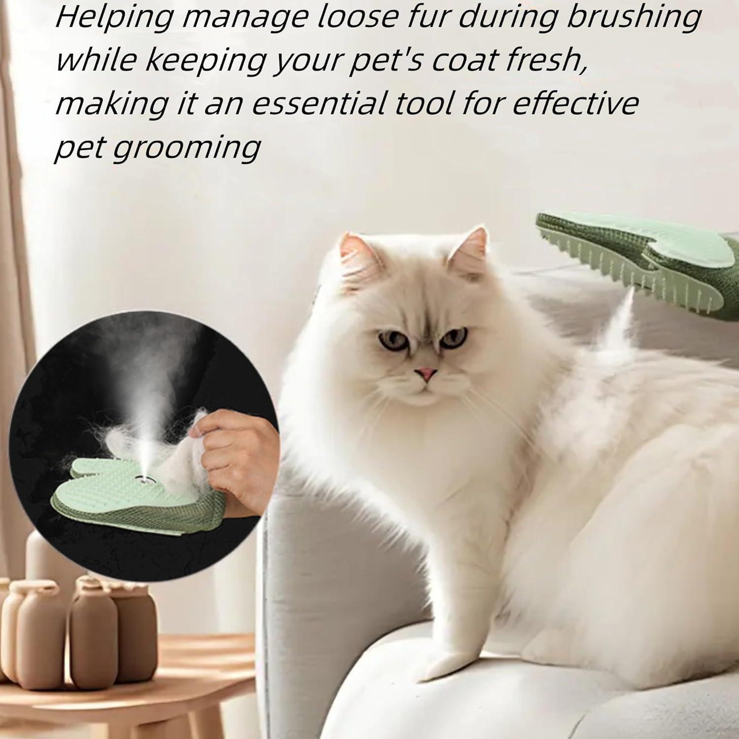 Guante de Acicalamiento para Mascotas Genérico 3 en 1 Verde