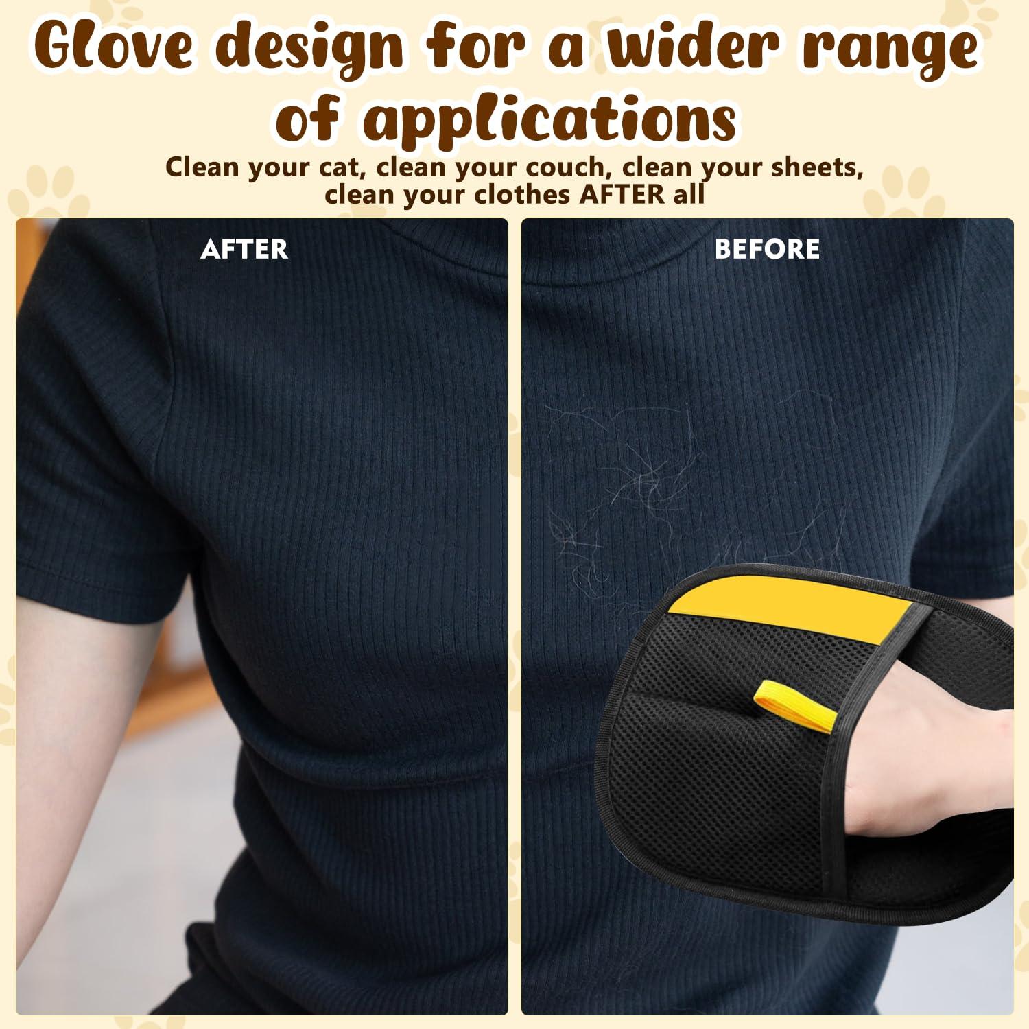 Guantes Removedores de Pelo de Mascota WANGXYZ 2PCS