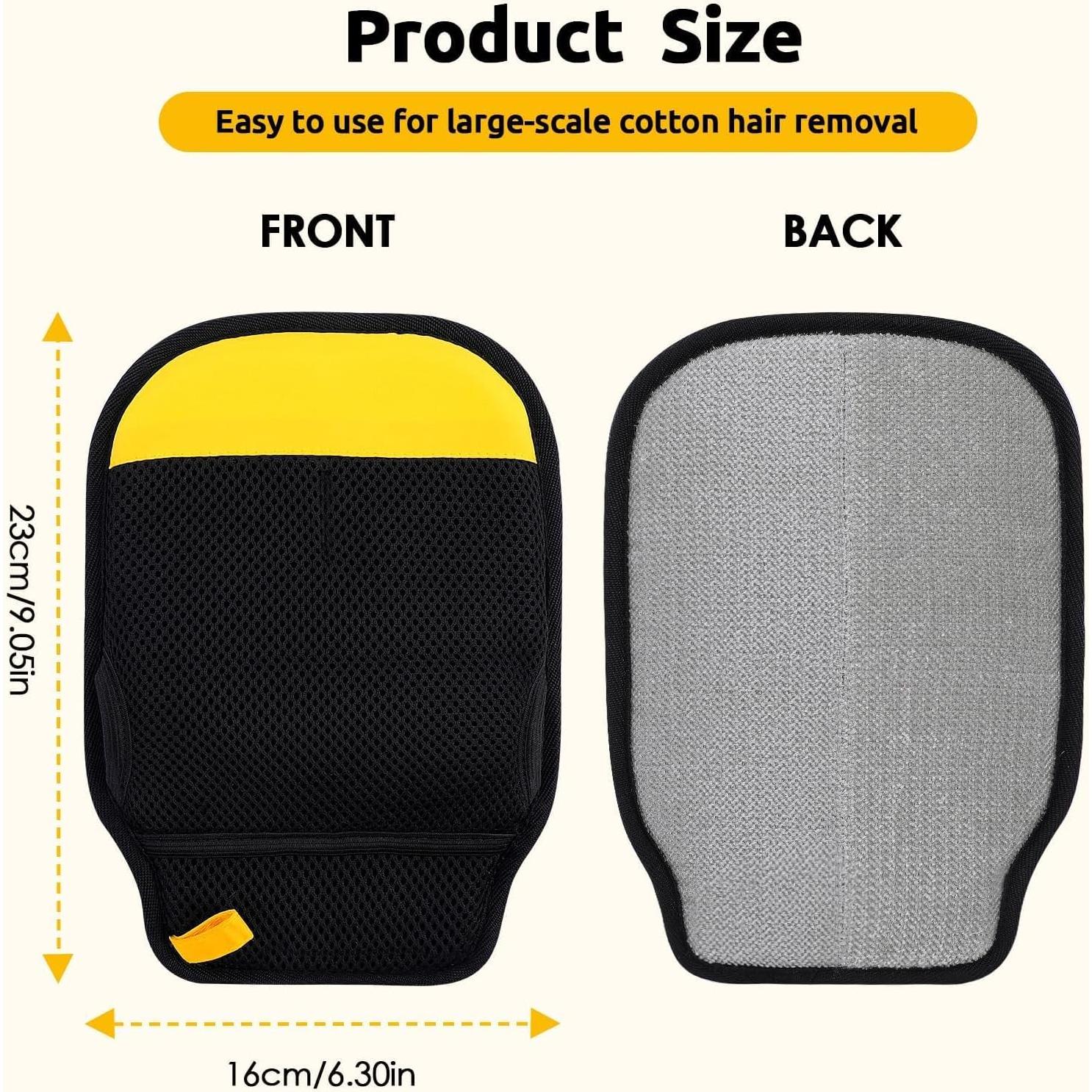 Guante Quitapelos SAWMONG 2 Pcs para Mascotas - Reutilizable