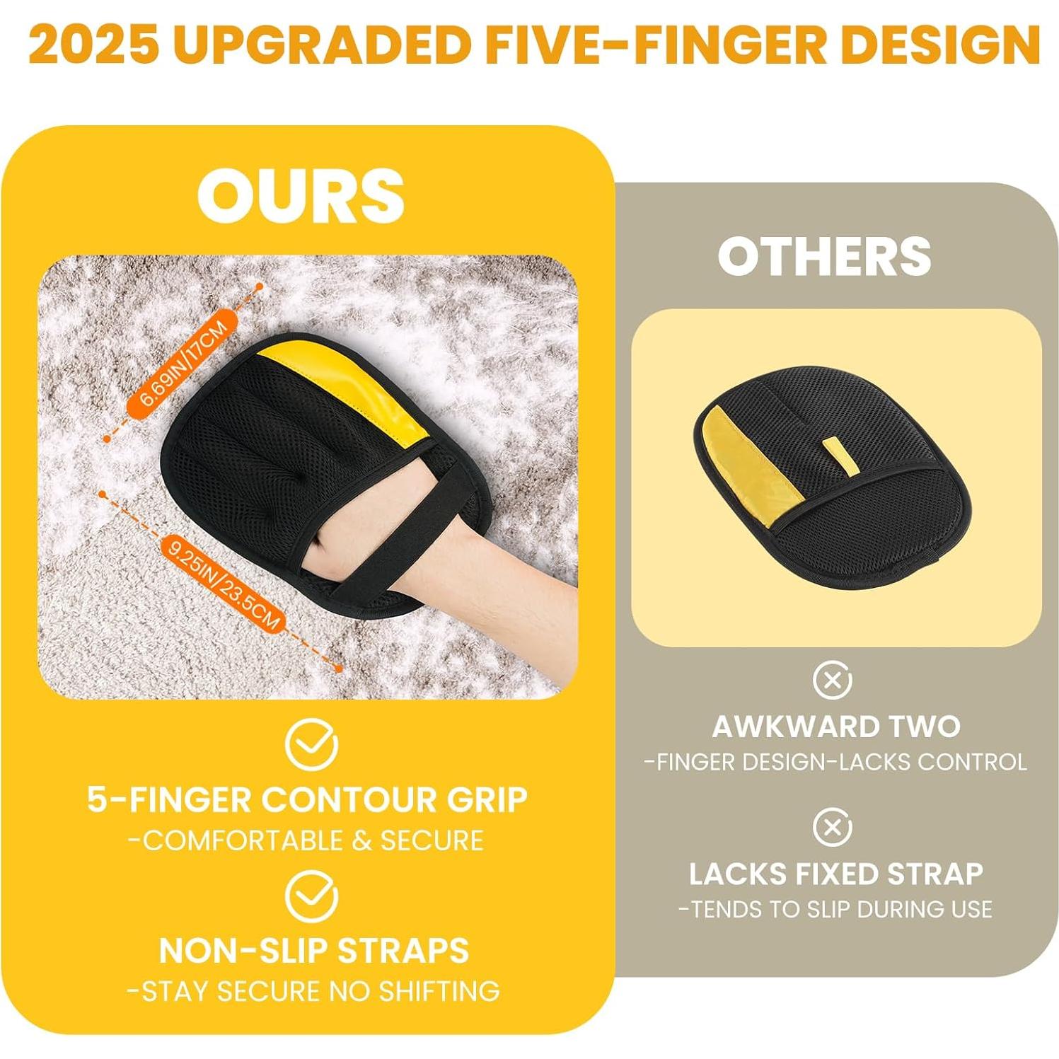 Guante Eliminador de Pelo de Mascota Guowo 2 Pcs Reutilizable