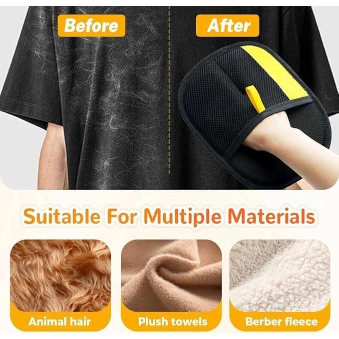 Guantes Electroestáticos para Remover Pelo de Mascotas - 5 Pcs