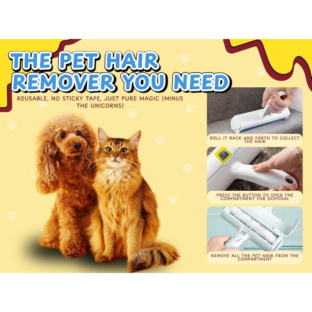 Rodillo Removedor de Pelo de Mascotas Snarky Pets - Reutilizable