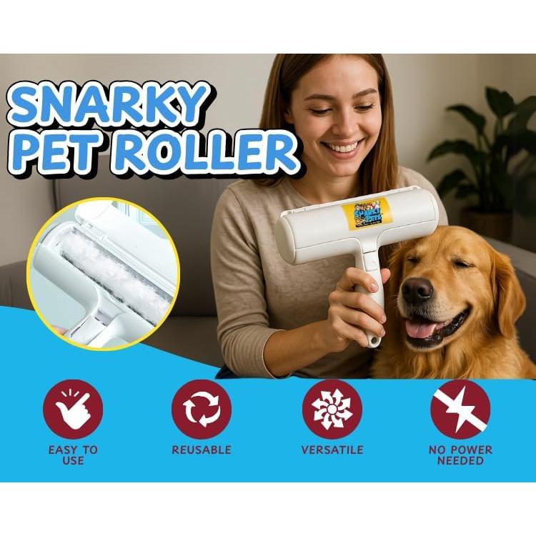 Rodillo Removedor de Pelo de Mascotas Snarky Pets - Reutilizable