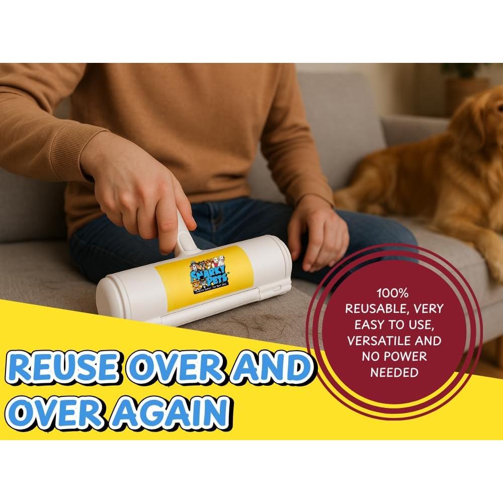 Rodillo Removedor de Pelo de Mascotas Snarky Pets - Reutilizable
