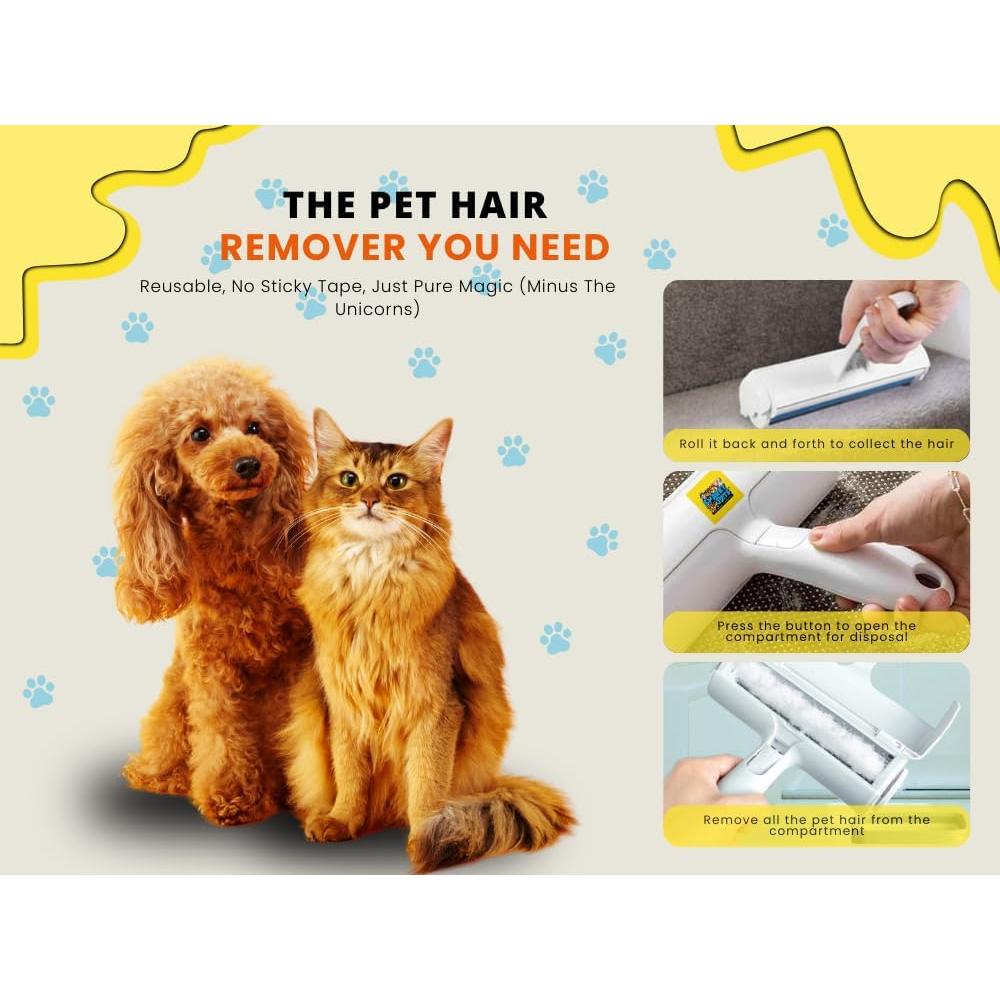 Rodillo Removedor de Pelo de Mascotas Snarky Pets - Reutilizable