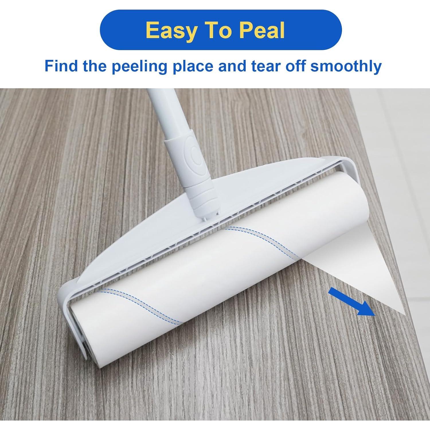 Rodillo de Pelusa Gigante Newooth 24 cm con 360 Hojas y Mango Extensible