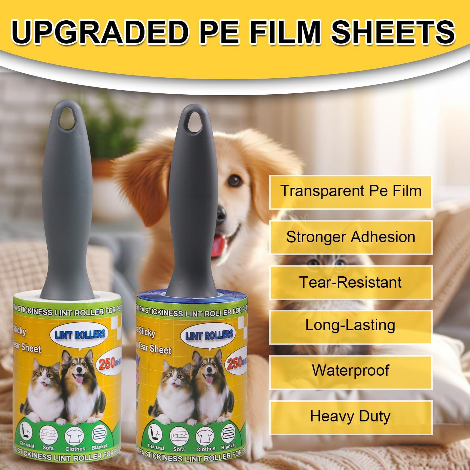 Rodillo Adhesivo Extra Pegajoso PackYard 250 Hojas Blanco