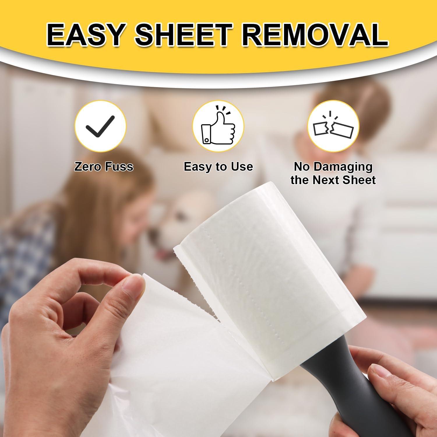 Rodillo Adhesivo Extra Pegajoso PackYard 250 Hojas Blanco