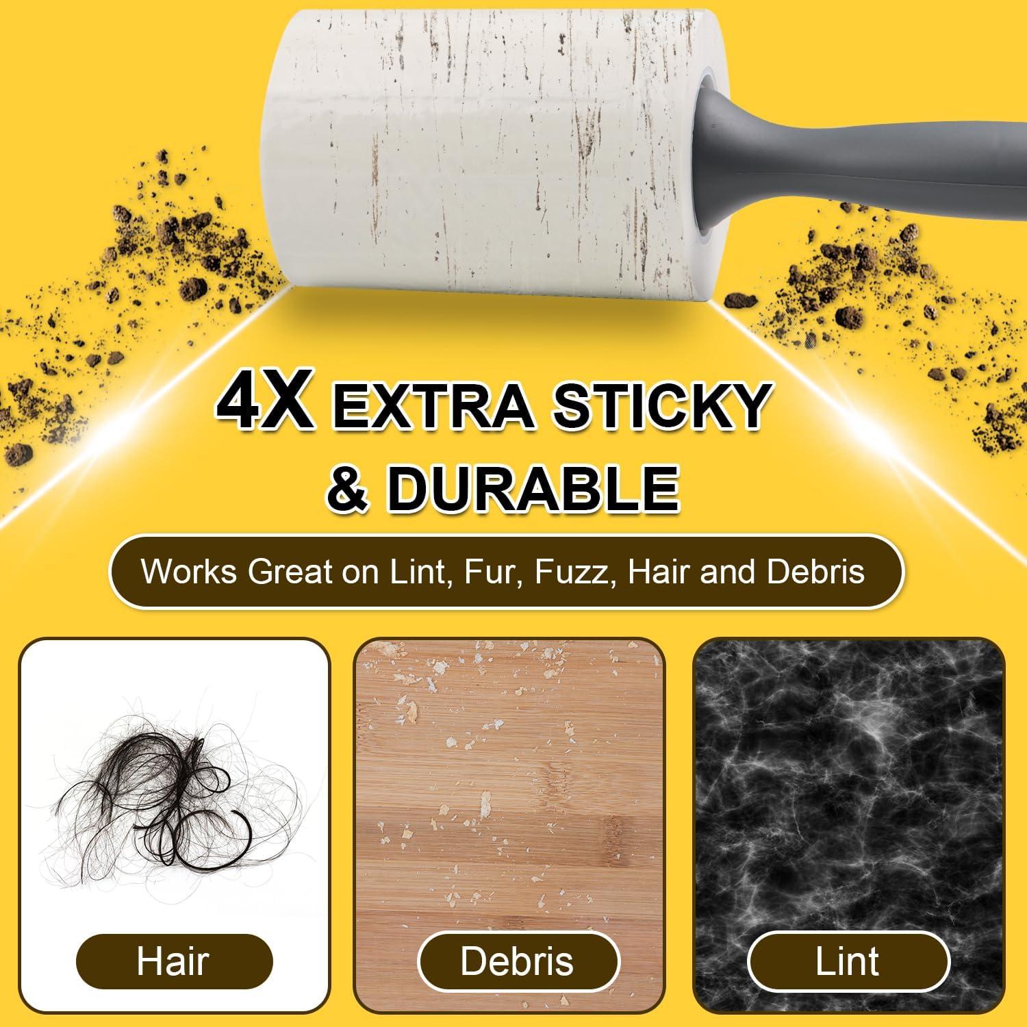 Rodillo Adhesivo Extra Pegajoso PackYard 250 Hojas Blanco