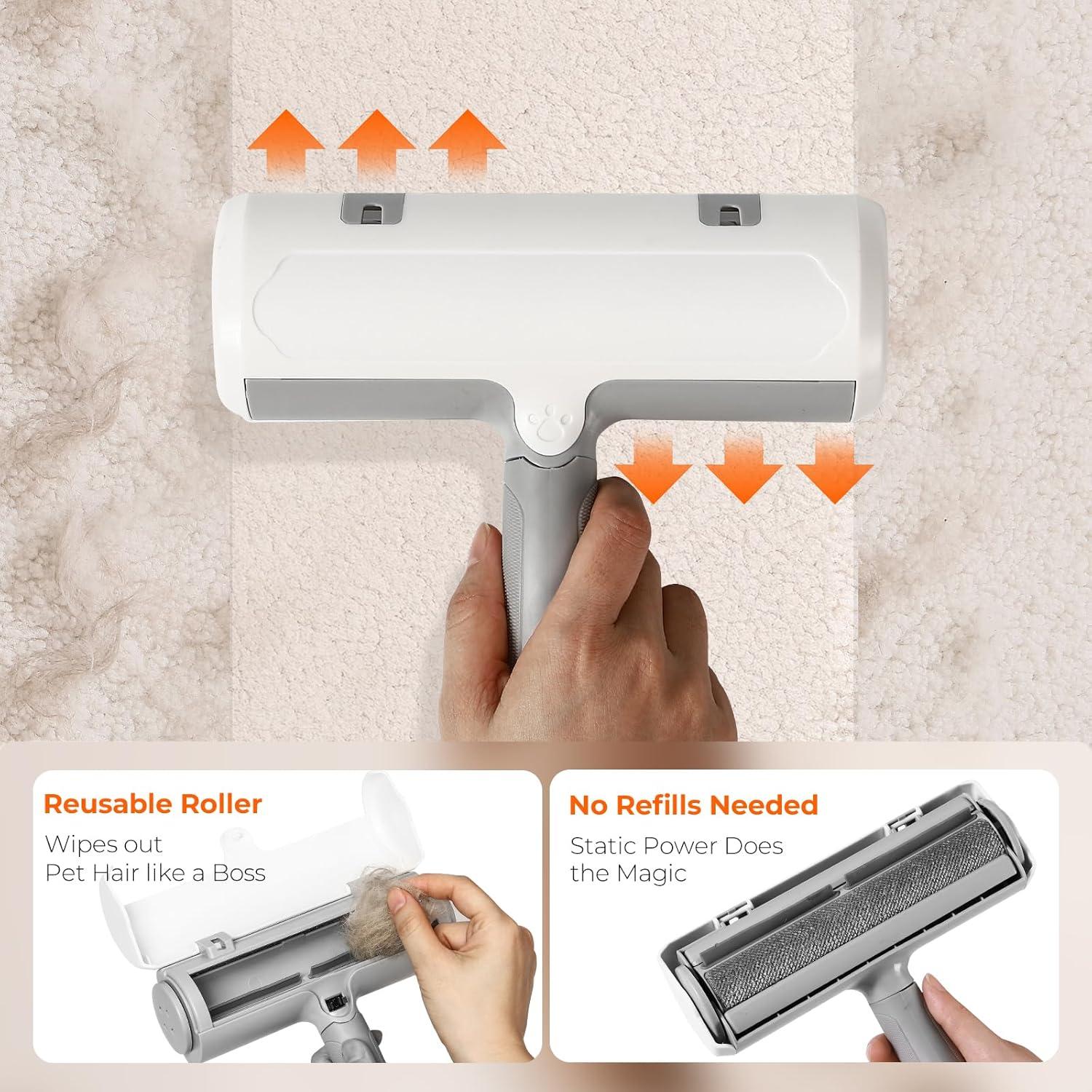 Removedor de Pelo de Mascotas Sesamiu - Rodillo Ecológico Autolimpiante