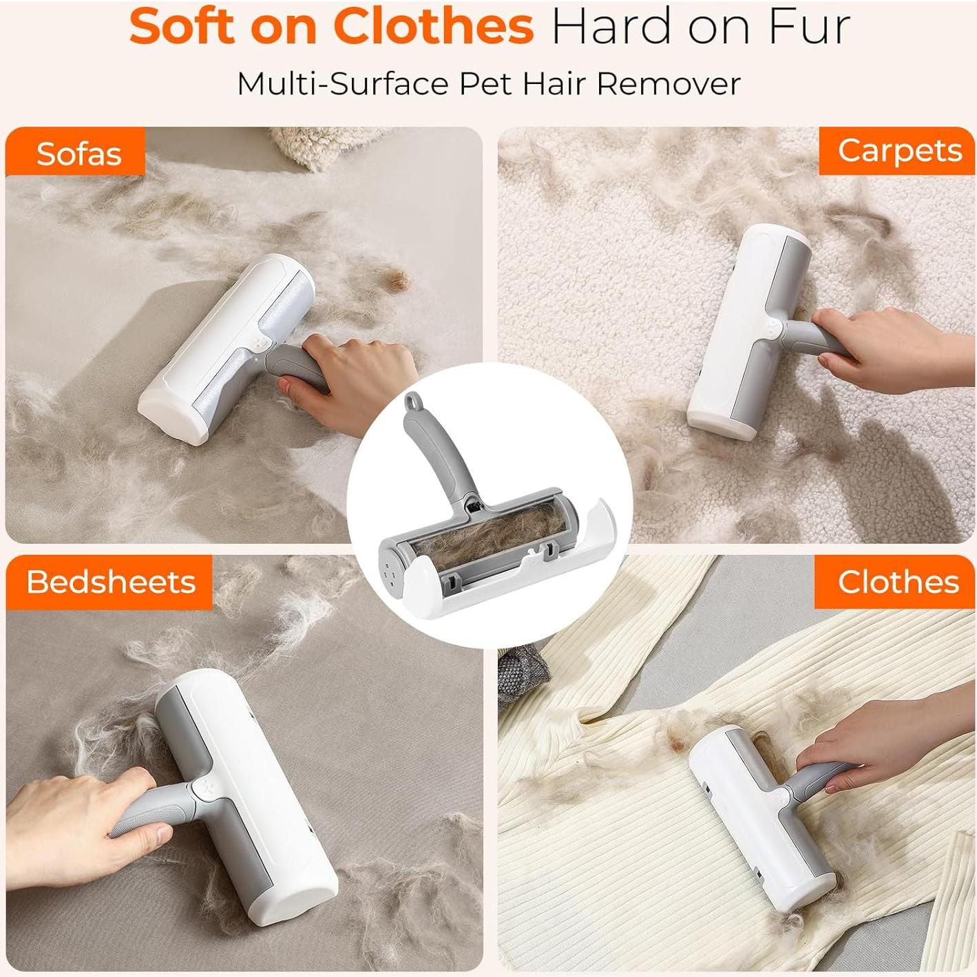 Removedor de Pelo de Mascotas Sesamiu - Rodillo Ecológico Autolimpiante