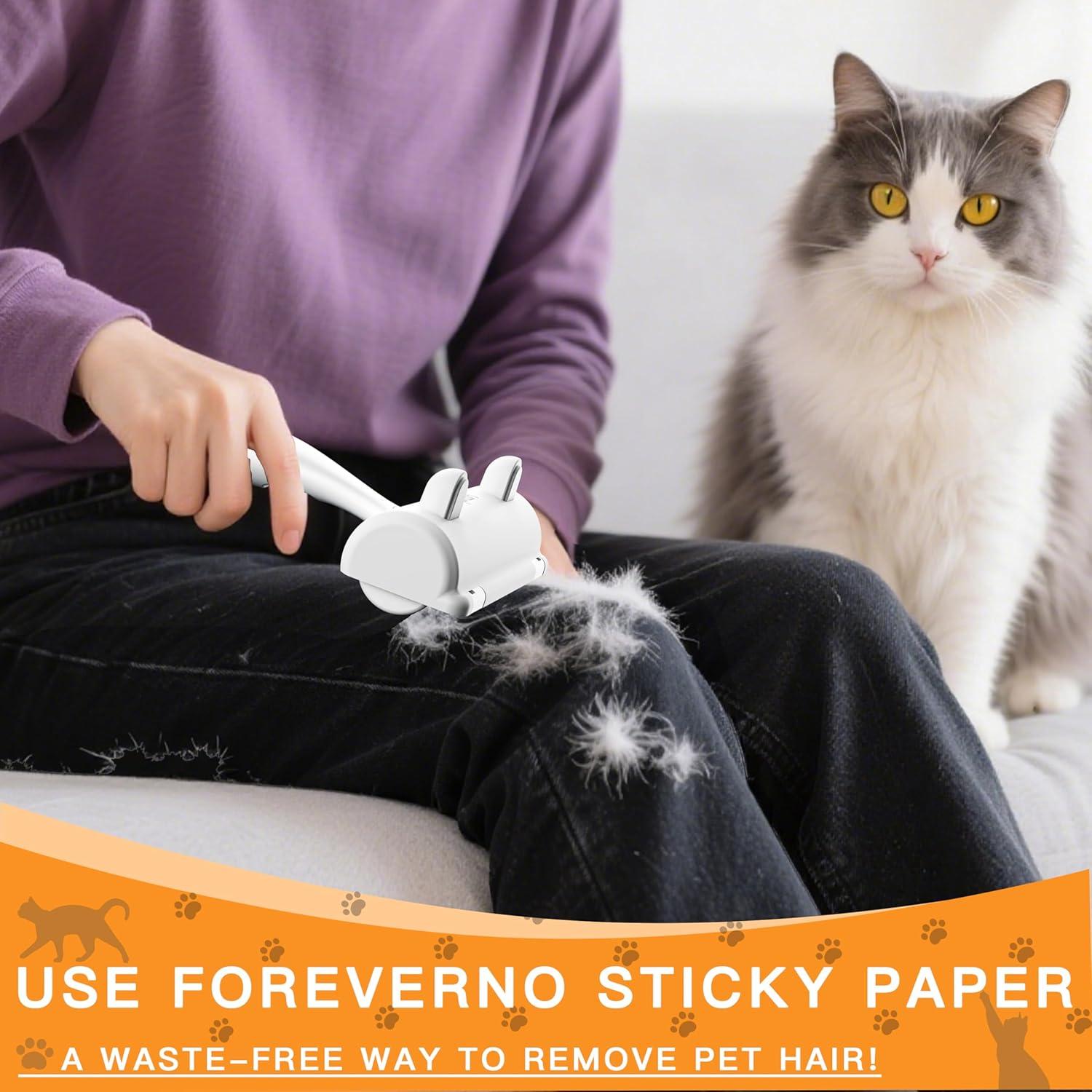 Rodillo Quitapelos Autolimpiante + Cepillo Aseo Mascotas