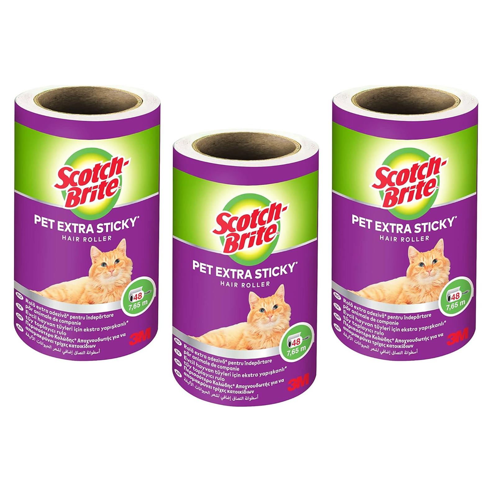 Recarga rodillo adhesivo Scotch-Brite para mascotas 3 rollos
