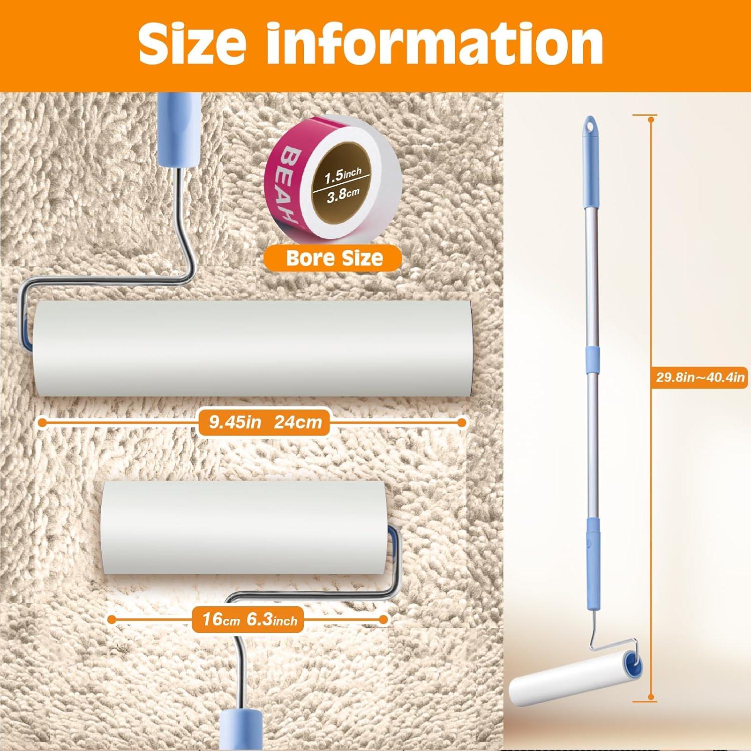 Rodillo de Pelusa BEAH 24 cm + 16 cm para Mascotas